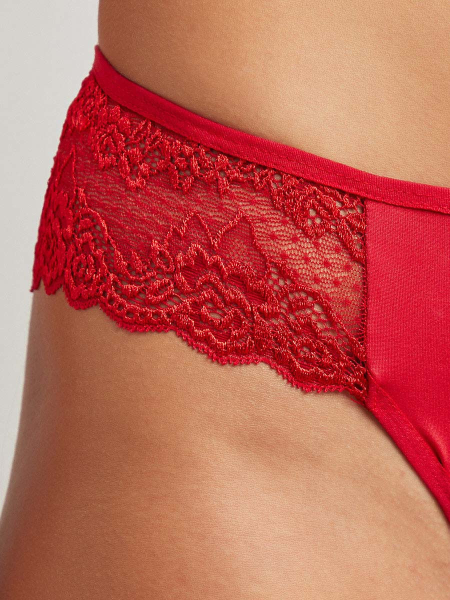 Strappy Detail Lace Bralette and Brazilian Set-women-clothing-lingerie-lingeriesets-image-6