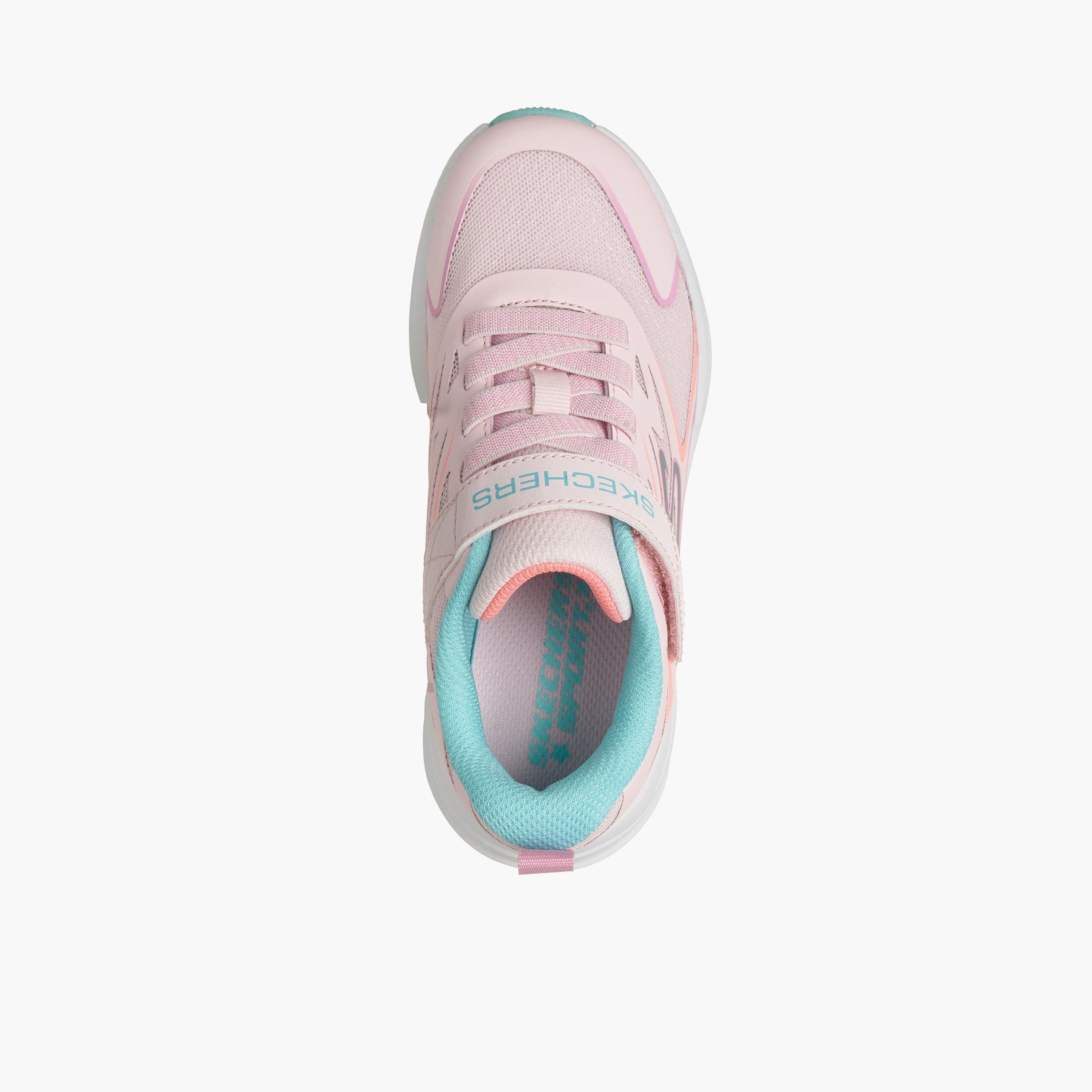 Skechers Girls MICROSPEC TREAD Hook & Loop Sneakers - 303882L-LPMT-CP-girls-shoes-sneakers-image-2