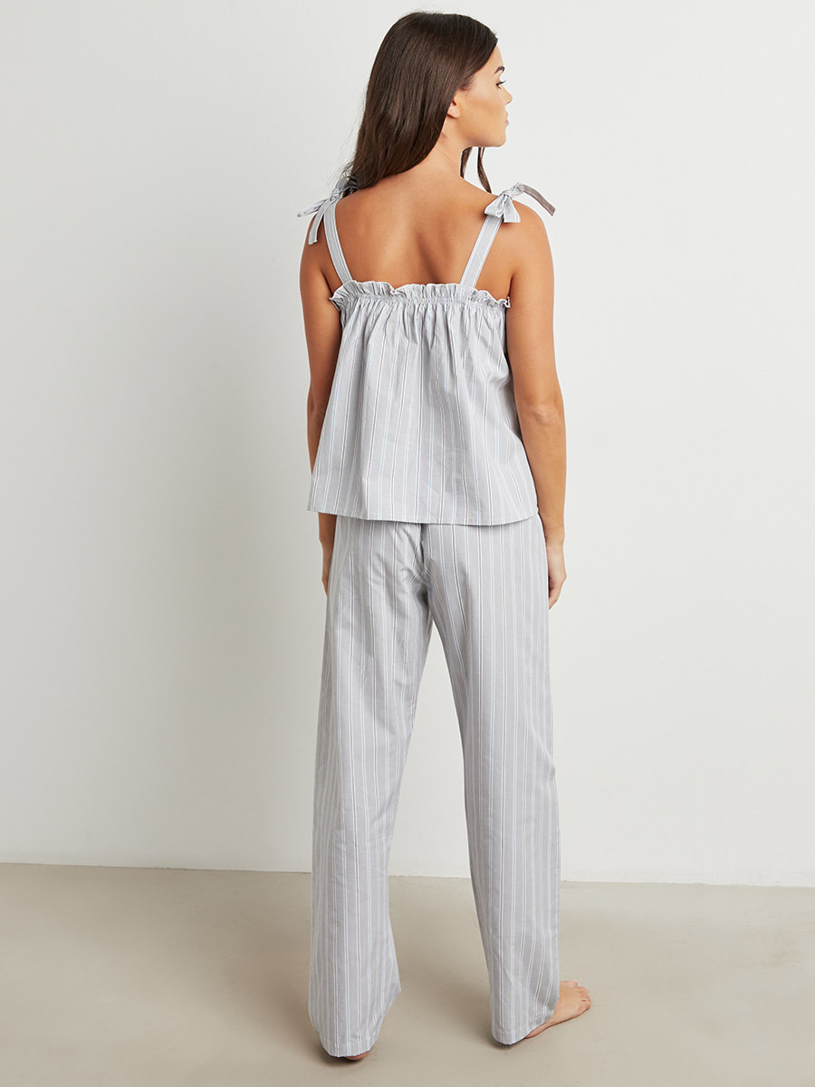 مجموعة من بلوزة بحمالات وبنطلون بيجاما من ستايلي-women-clothing-nightwear-pyjamas-bottoms-image-3