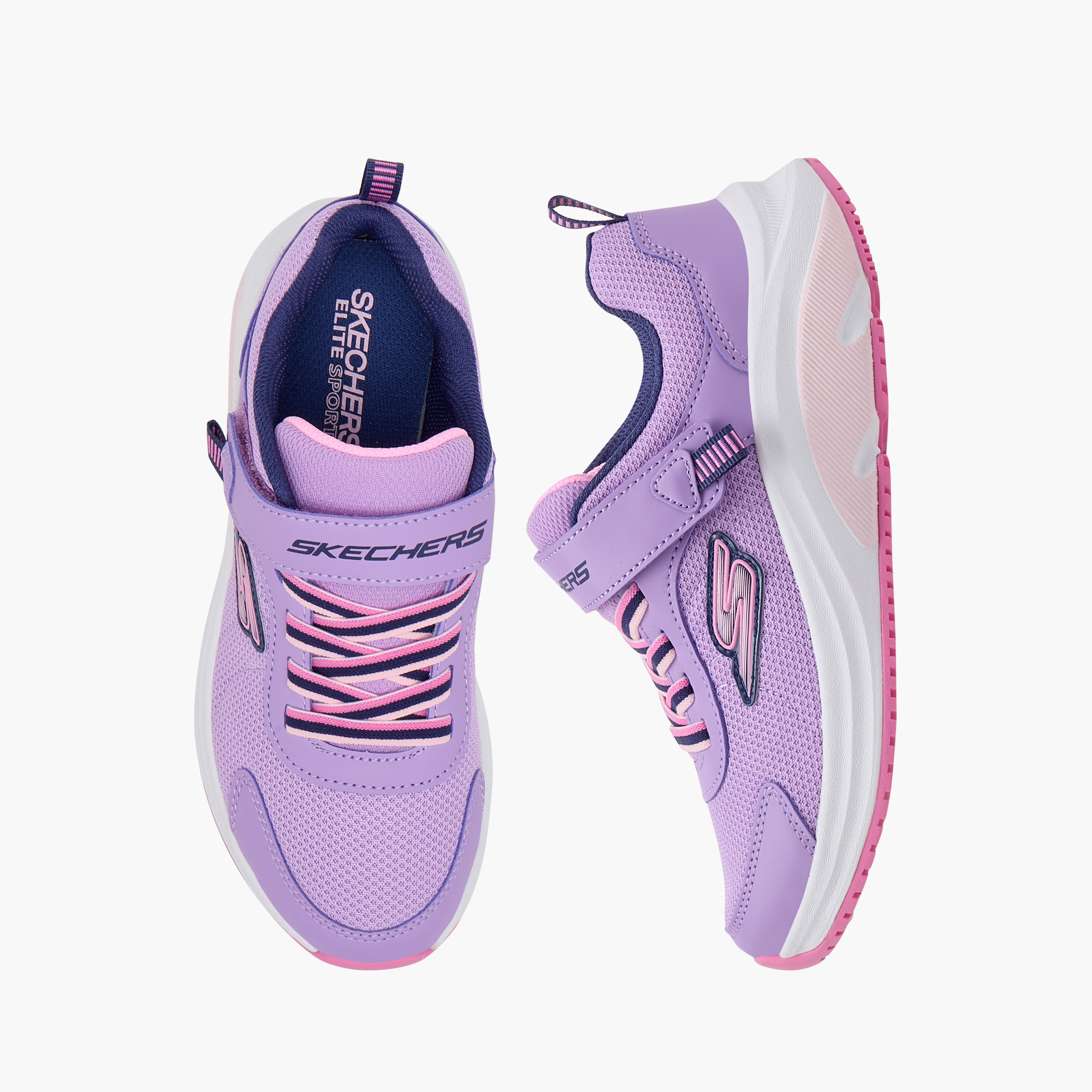 Skechers Girls ELITE SPORT TEMPO Hook & Loop Sneakers 303888L | OE-girls-shoes-sneakers-image-1
