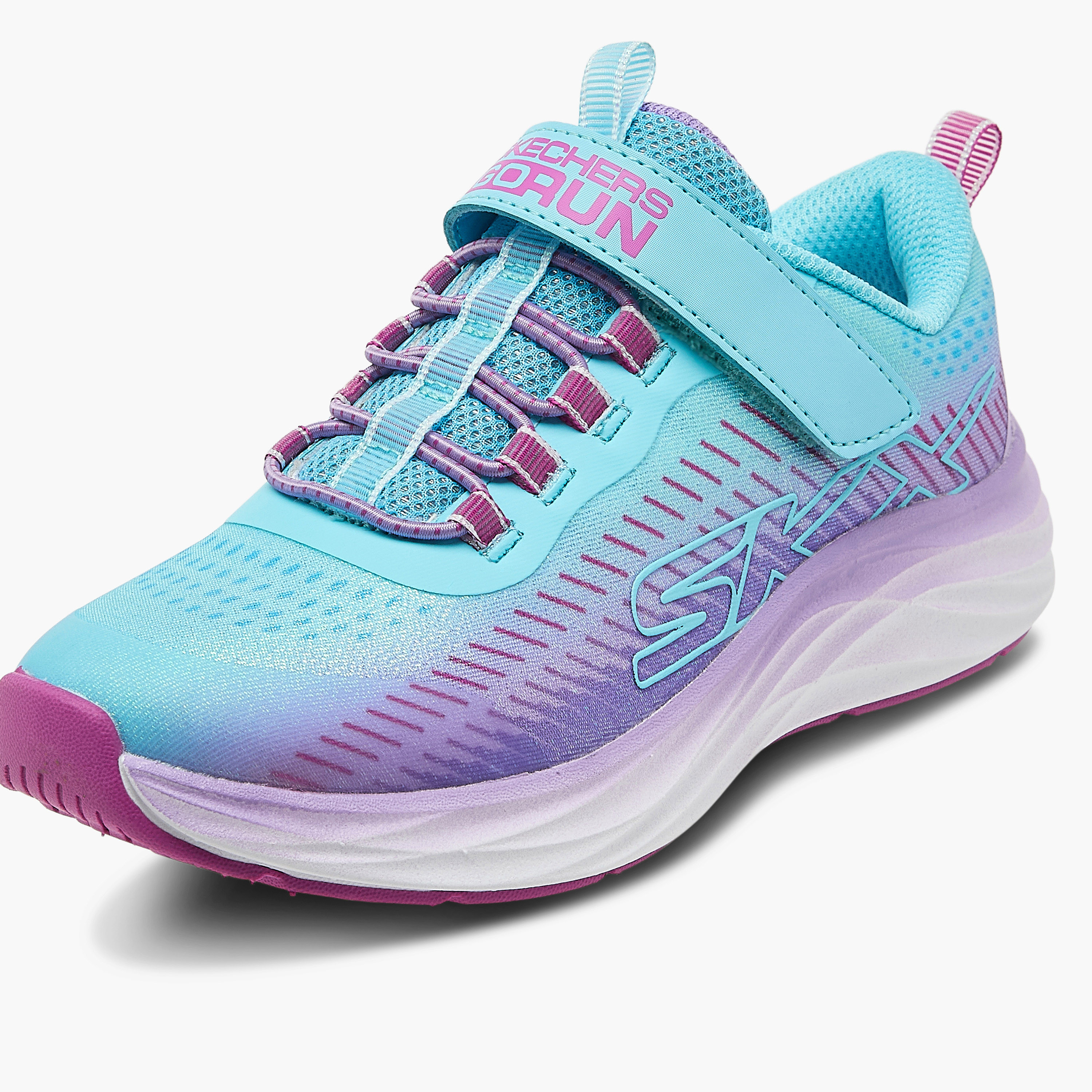Skechers Girls GO-RUN ACCELERATE Hook & Loop Running Shoes-girls-shoes-sports-image-4