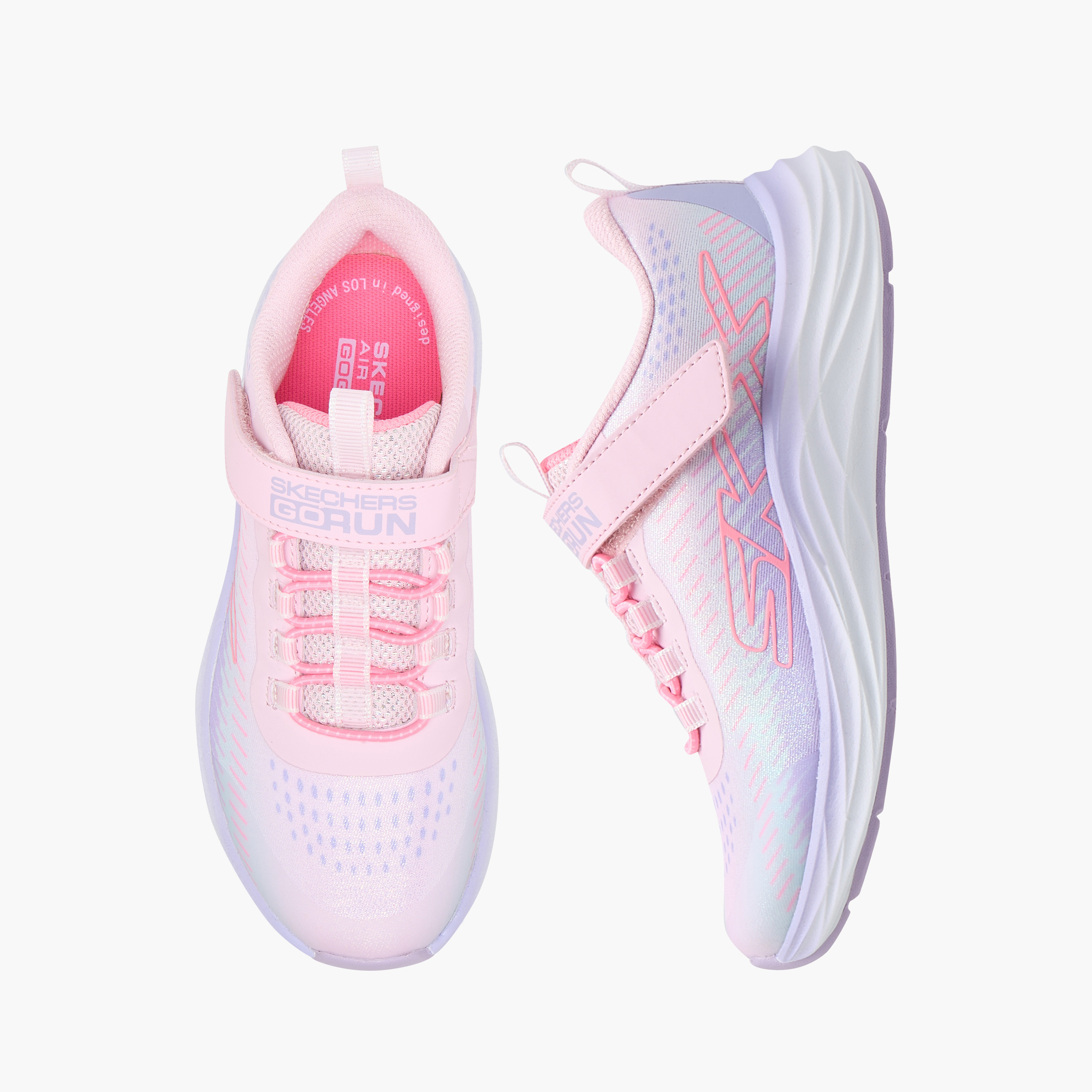 حذاء جري جو-رن أكسيليريت بشريط لاصق للبنات من سكتشرز-girls-shoes-sports-image-1