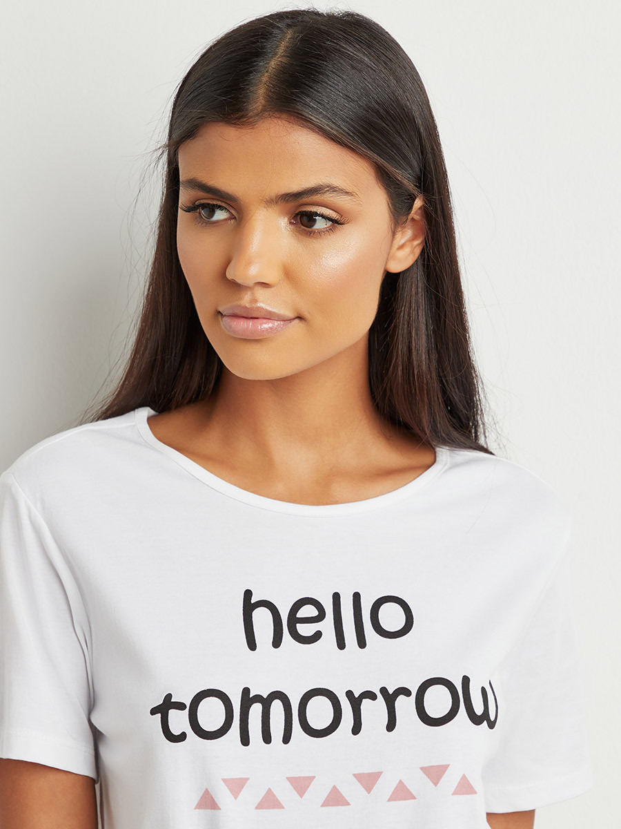 مجموعة من تيشيرت مطبوع وبنطلون بيجاما من ستايلي-women-clothing-nightwear-pyjamas-bottoms-image-5