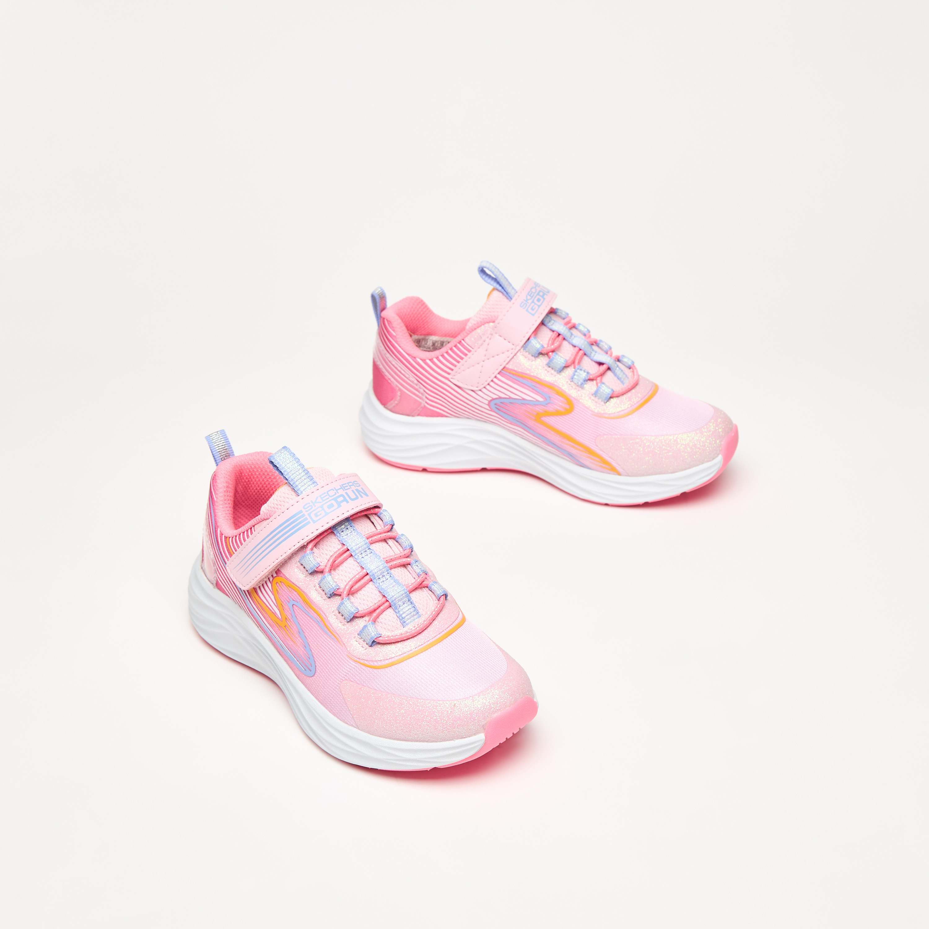 Skechers Girls GO-RUN ACCELERATE Hook & Loop Running Shoes-girls-shoes-sports-image-1