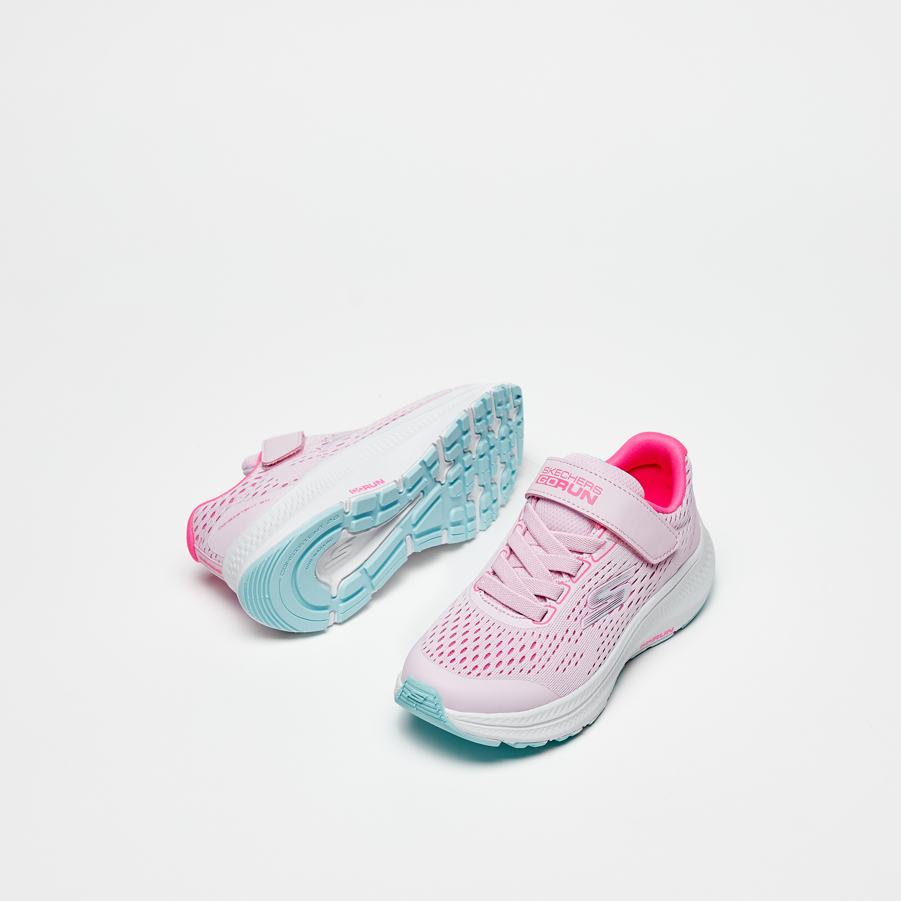 Skechers Girls GO RUN CONSISTENT 2.0 Hook & Loop Running Shoes-girls-shoes-sports-image-6