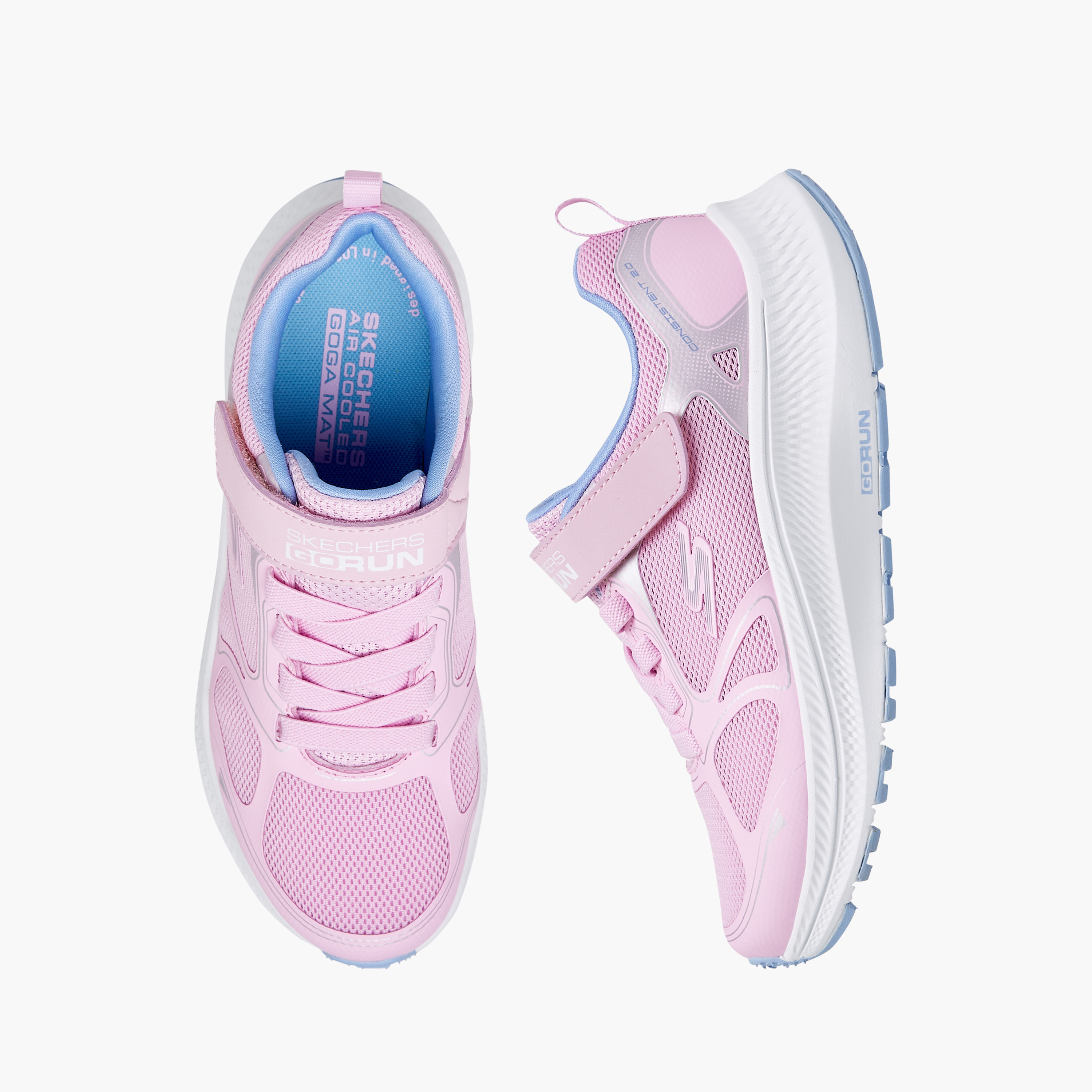 حذاء جري جو رن كونسيستنت 2.0 بشريط لاصق للبنات من سكتشرز-girls-shoes-sports-image-1