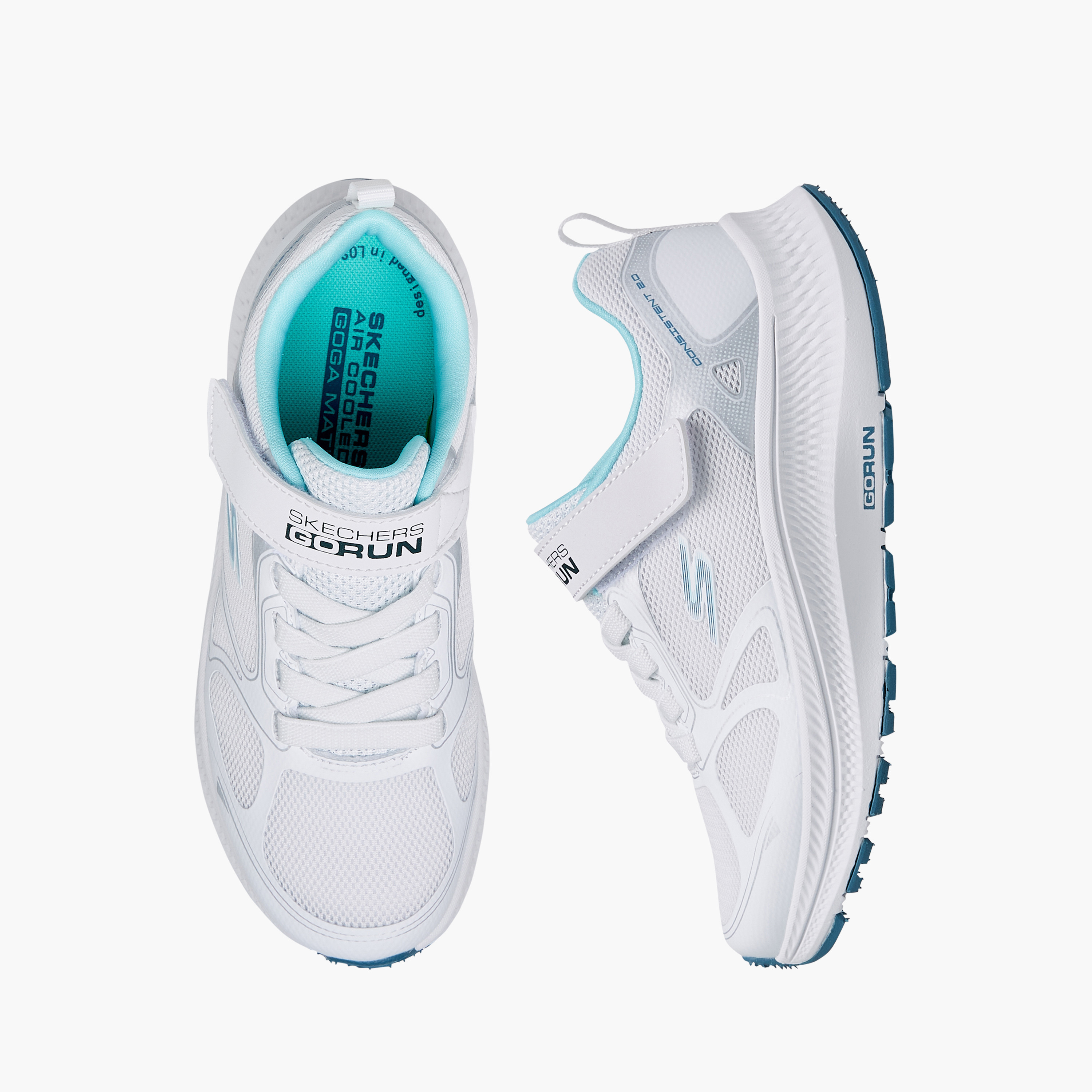 حذاء جري جو رن كونسيستنت 2.0 بشريط لاصق للبنات من سكتشرز-girls-shoes-sports-image-6
