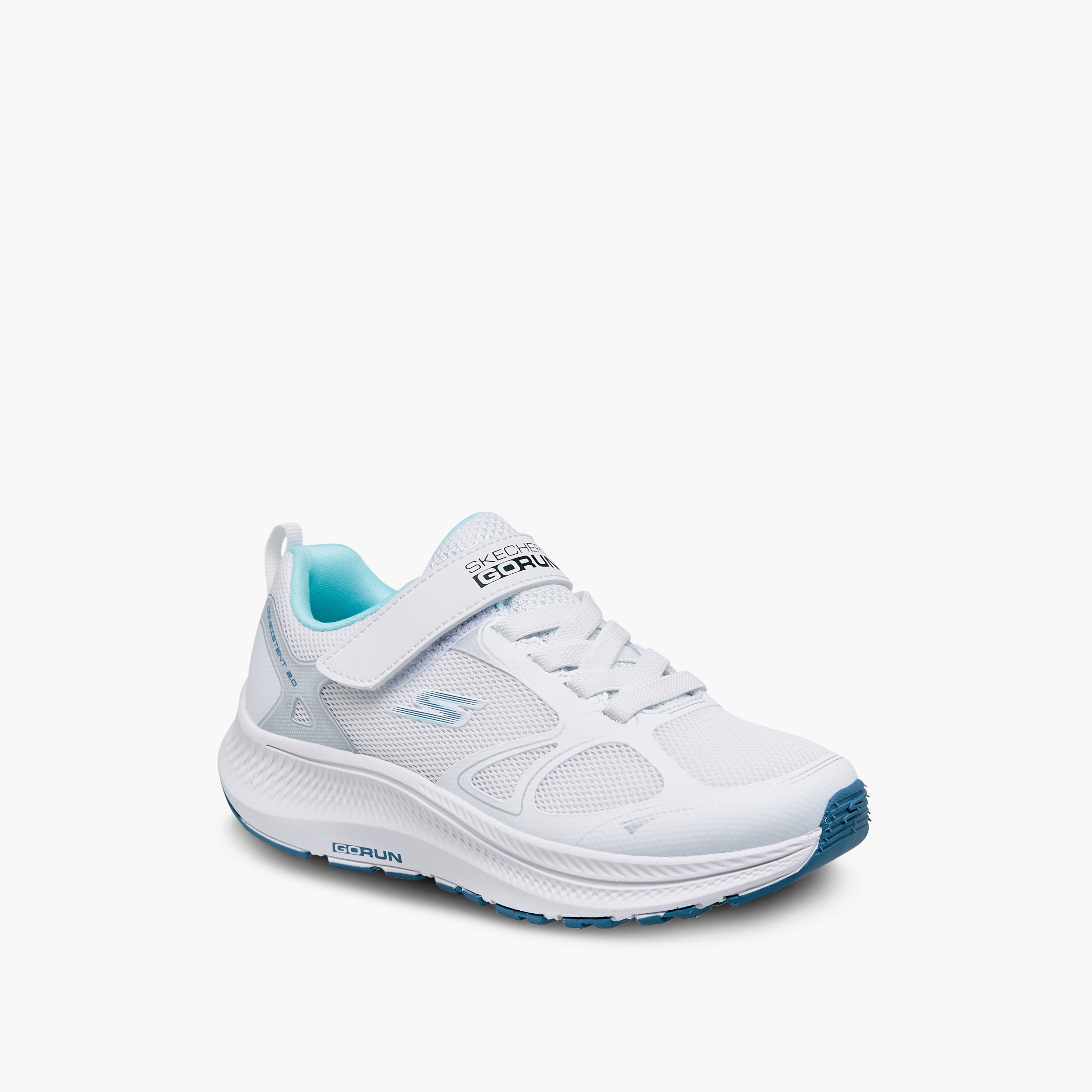 Skechers Girls Go Run Consistent 2.0 Hook & Loop Running Shoes-girls-shoes-sports-image-2