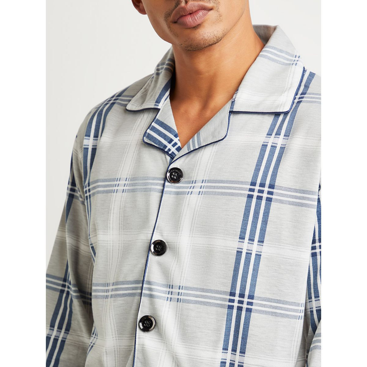 مجموعة من قميص وبنطال بيجاما من ستايلي-men-clothing-nightwear-sets-image-1