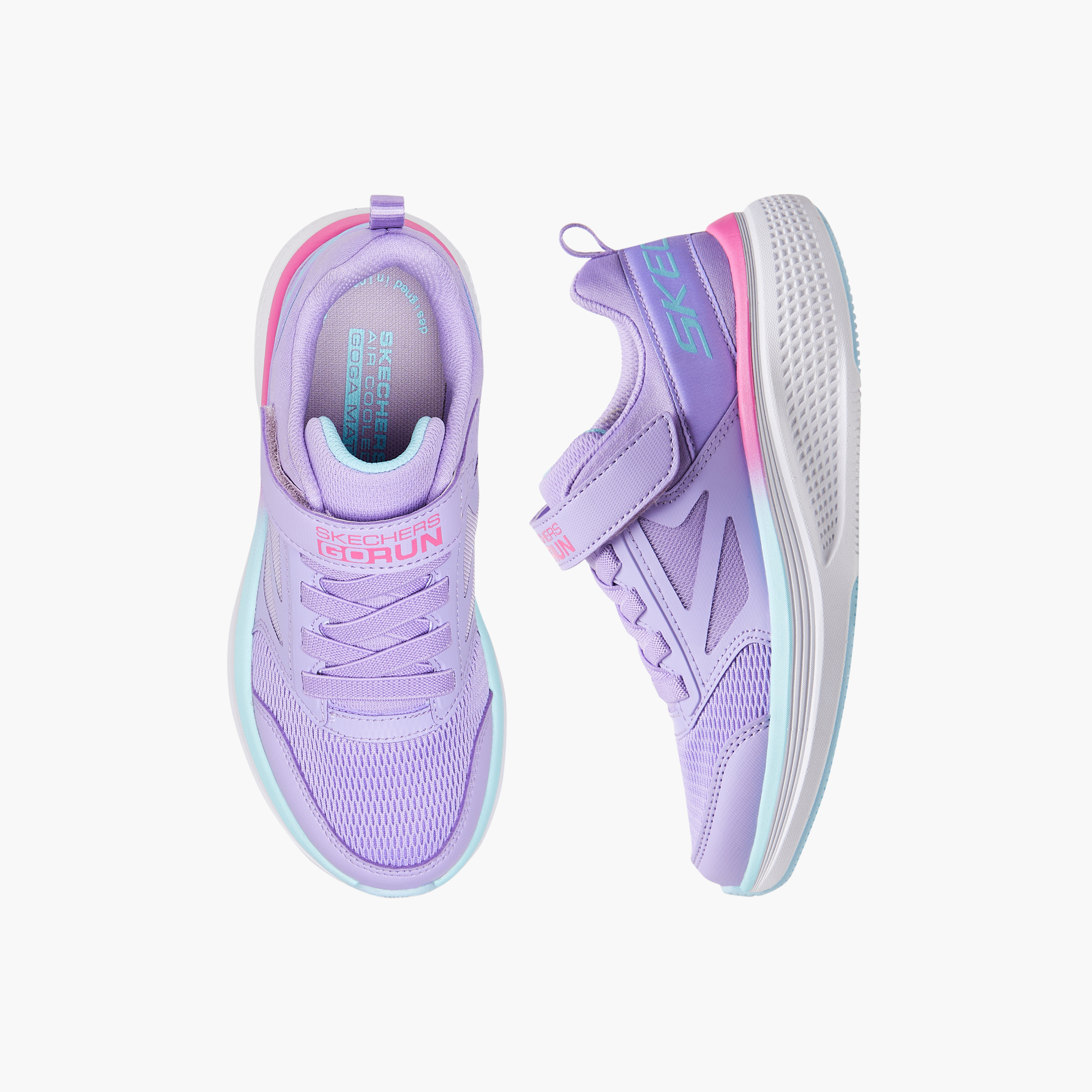 Skechers Girls Go Run Elevate 2.0 Hook & Loop Running Shoes-girls-shoes-sports-image-1