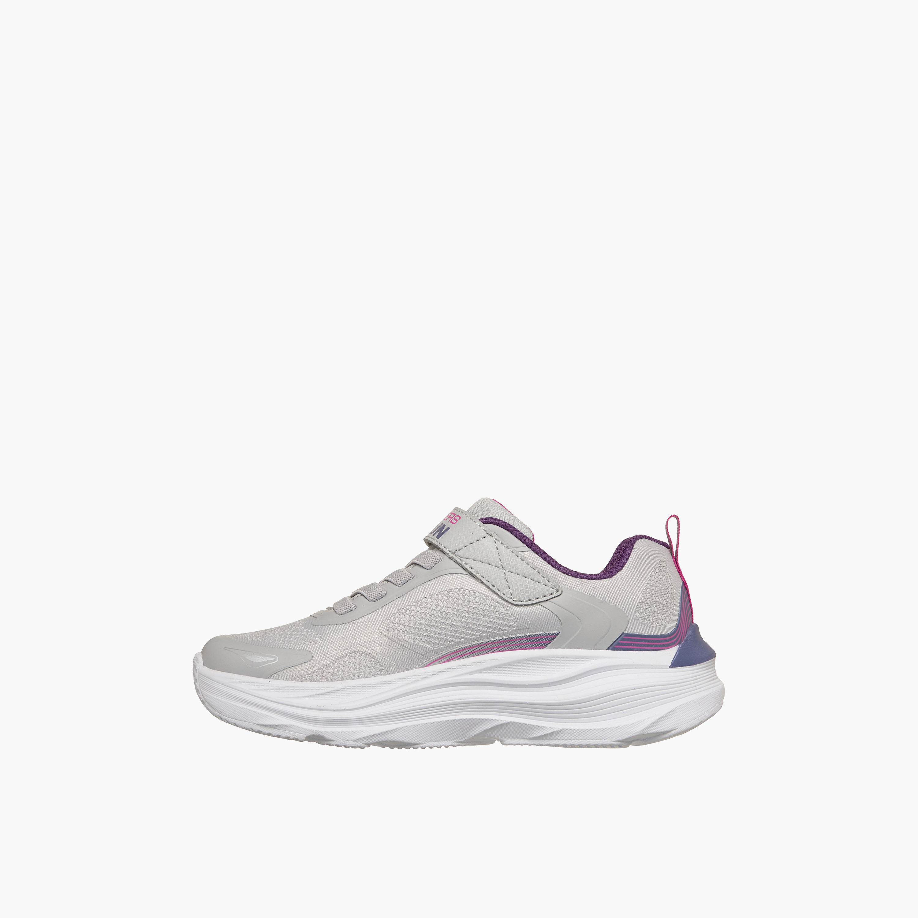 Skechers Girls MAX RUN Hook & Loop Running Shoes - 303989L-GRY-CP-girls-shoes-sneakers-image-5