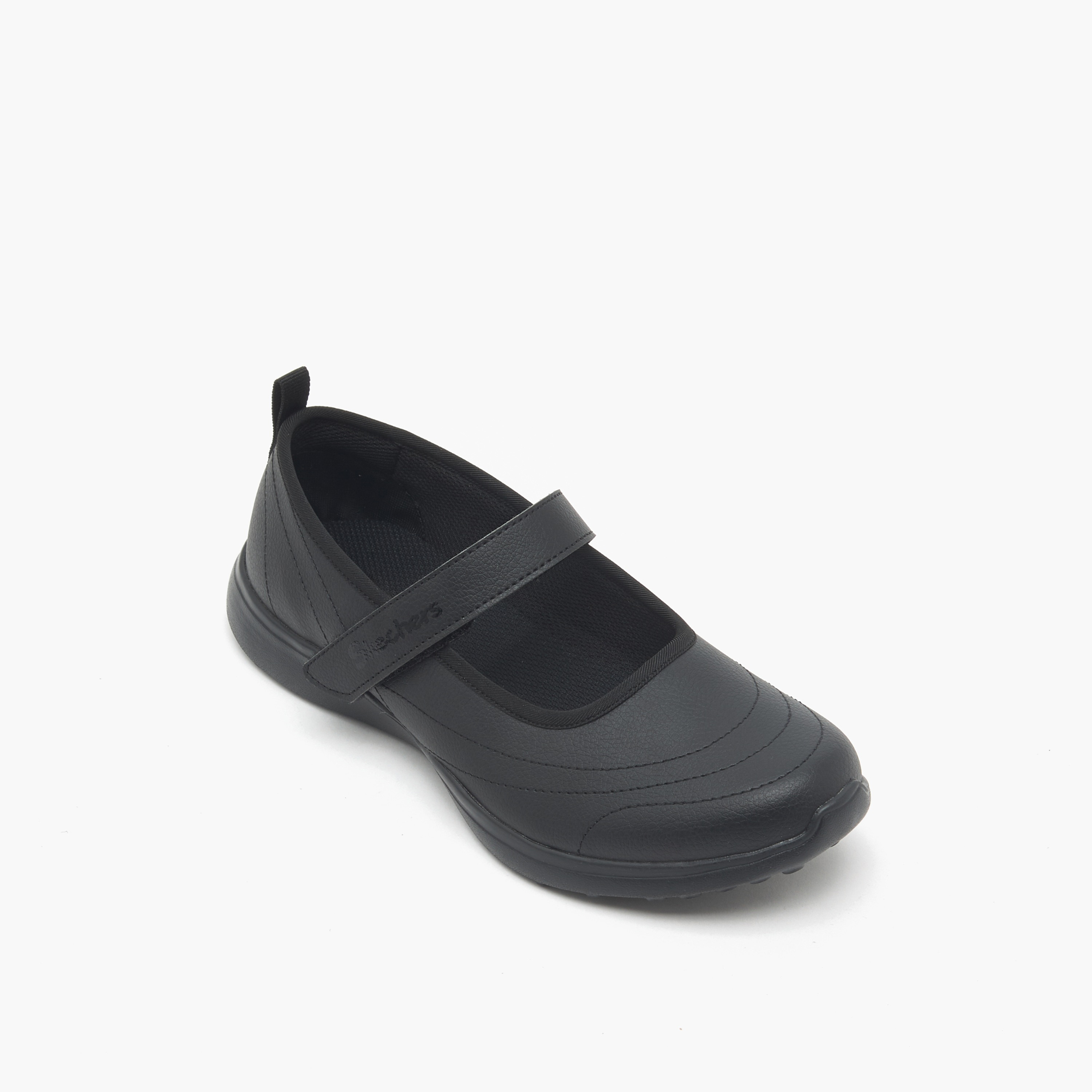 Skechers Girls Microstrides Hook & Loop Mary Jane School Shoes-girls-shoes-maryjanes-image-2