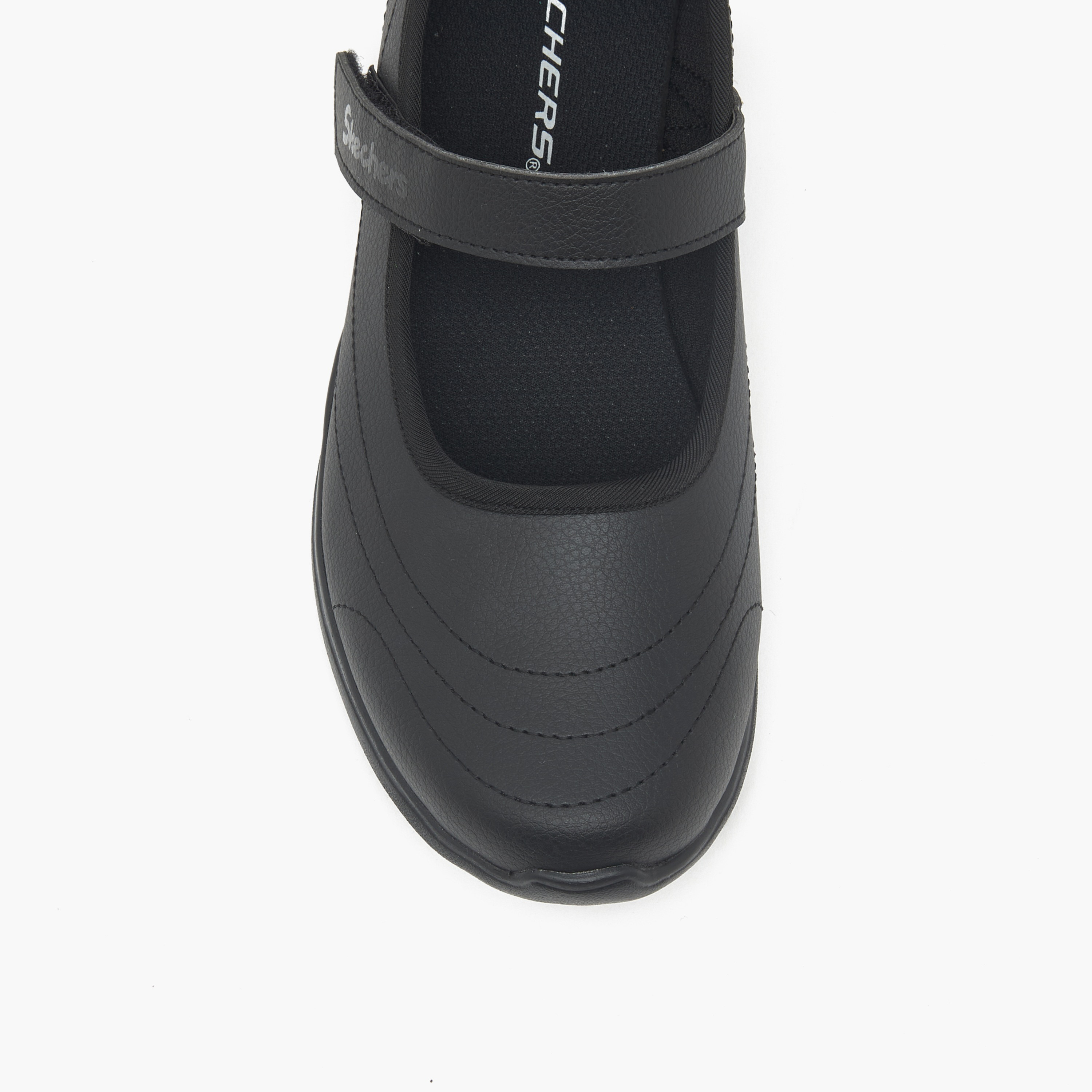 Skechers Girls Microstrides Hook & Loop Mary Jane School Shoes-girls-shoes-maryjanes-image-4