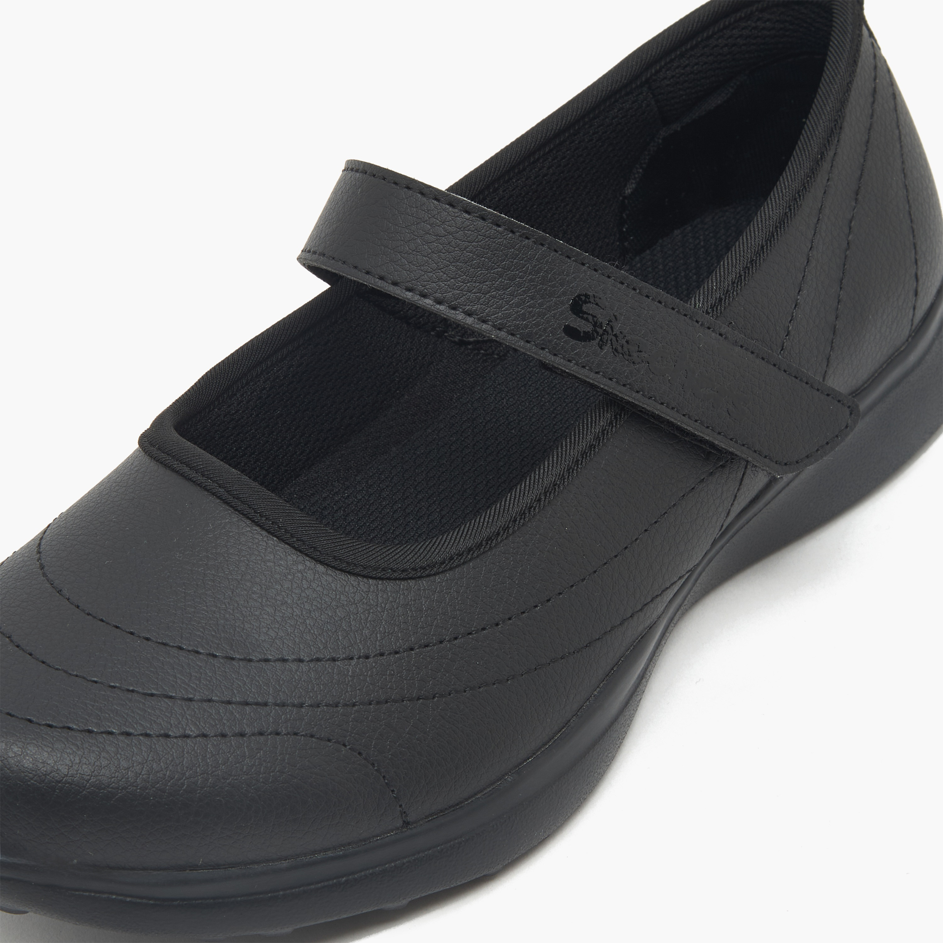 Skechers Girls Microstrides Hook & Loop Mary Jane School Shoes-girls-shoes-maryjanes-image-6