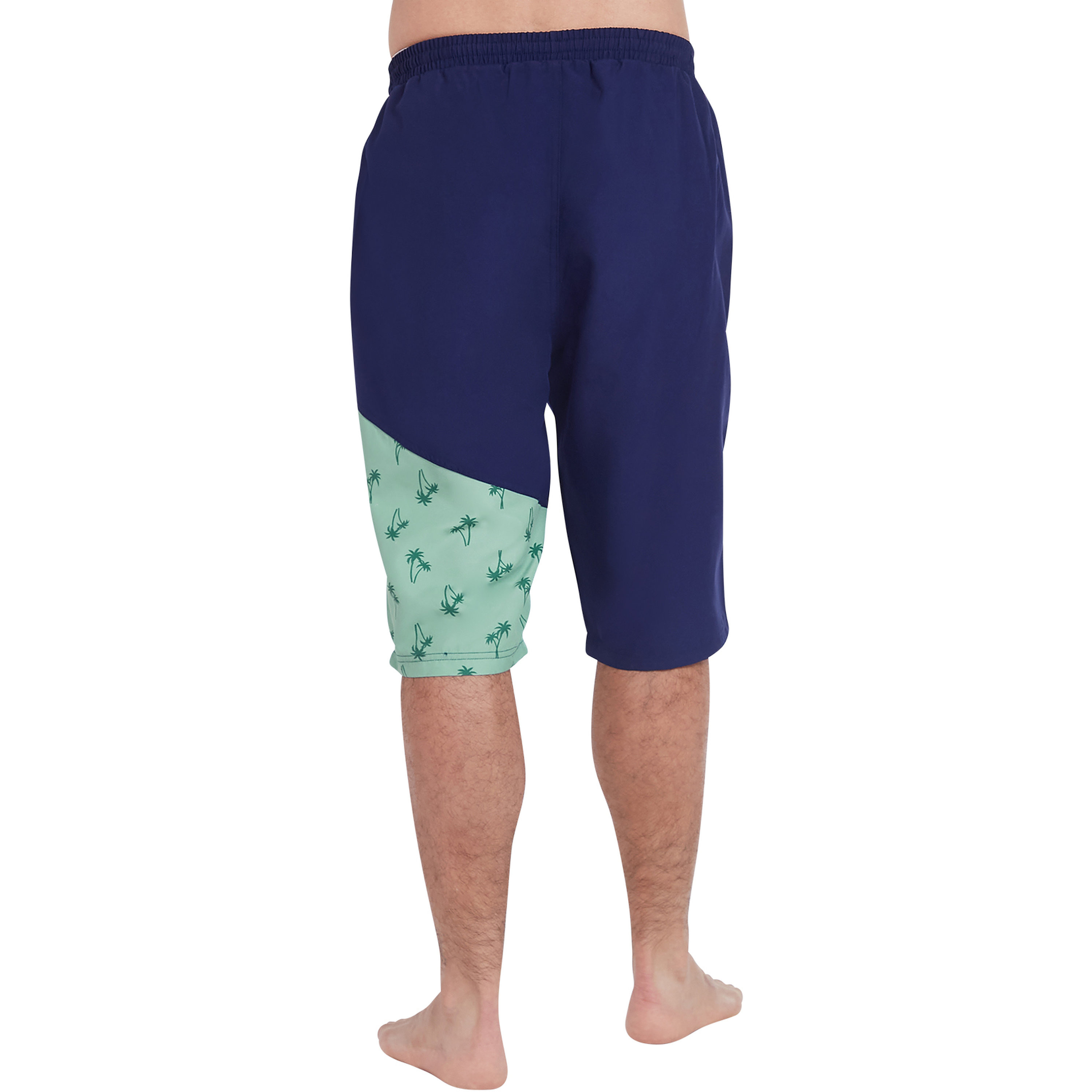 كويغا الرجال خصر مطاطي قطري للسباحة - كف كفليس كحلية-sports-men-clothing-swimwear-image-4