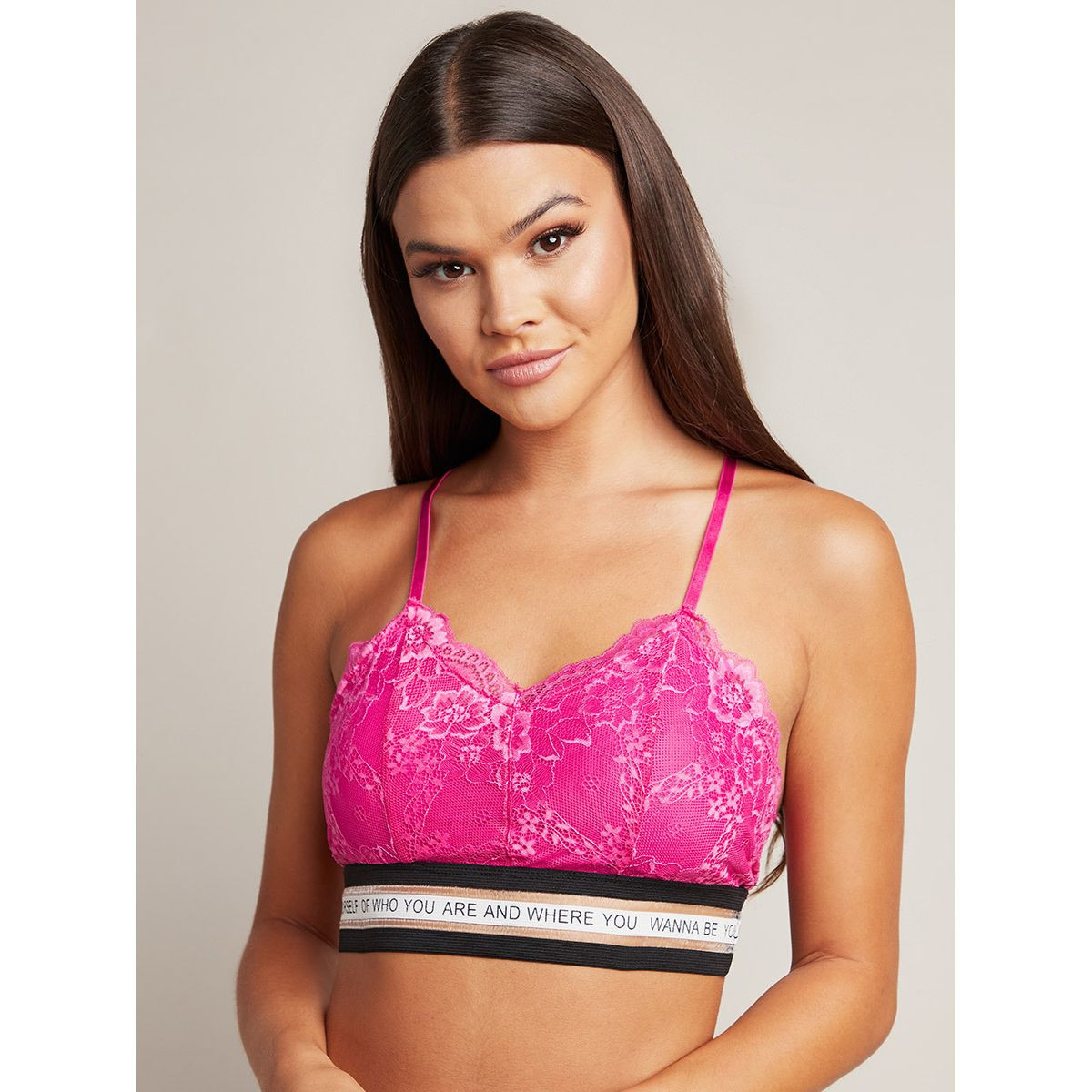 صدرية دانتيل بشريط مطبع من ستايلي-women-clothing-lingerie-bras-image-1