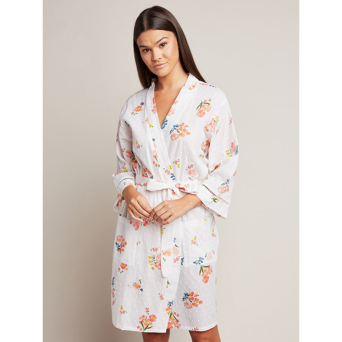 روب قطن بطبعات ازهار من ستايلي-women-clothing-nightwear-robes-image-1