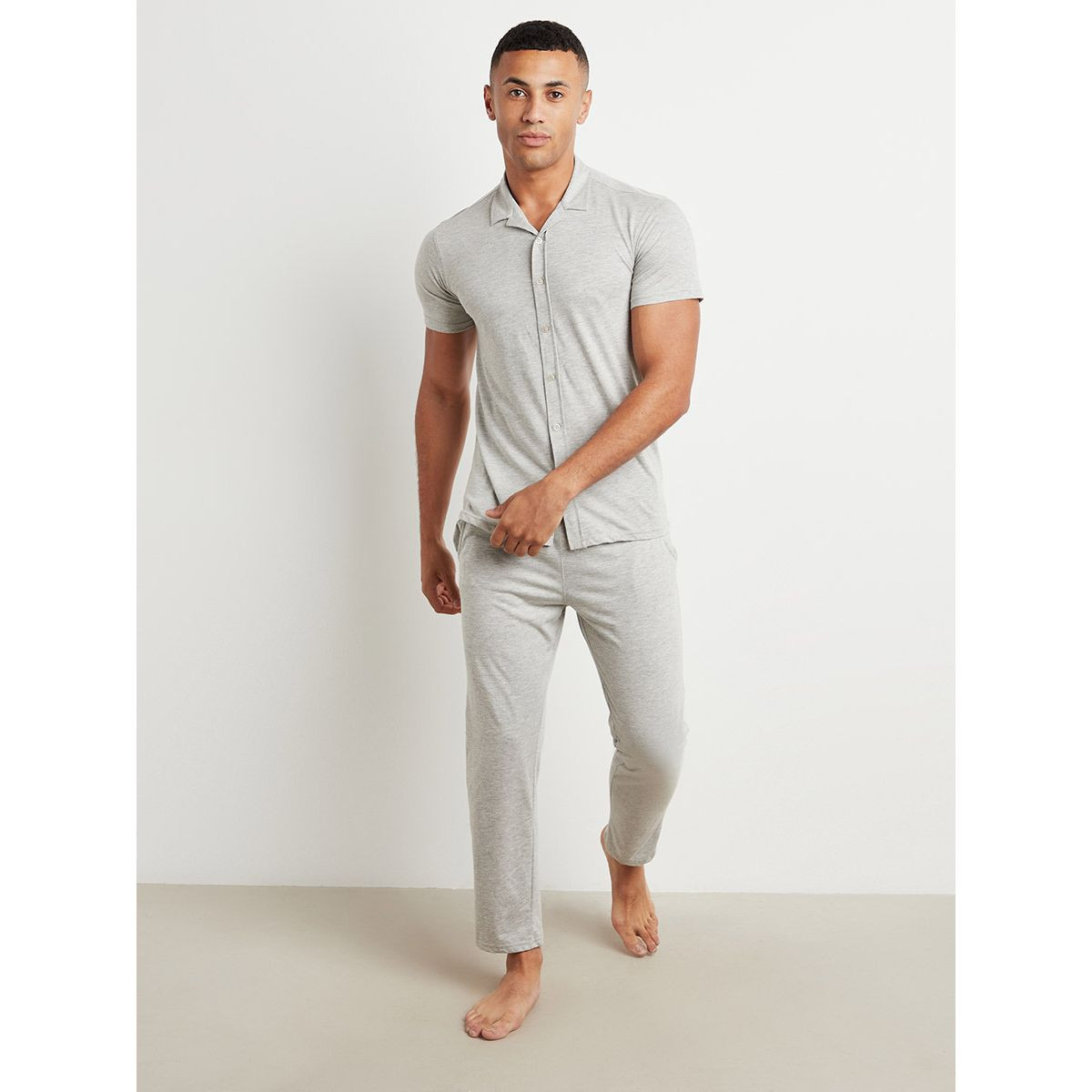 طقم بيجاما (تيشيرت + بنطال) من ستايلي-men-clothing-nightwear-sets-image-1