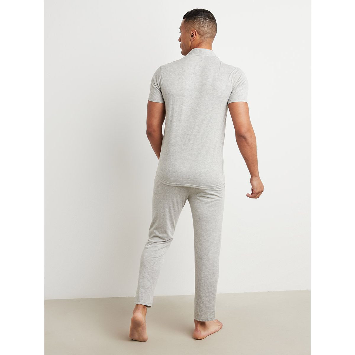 Styli Button Through Short Sleeves Shirt and Straight Pyjama Set-men-clothing-nightwear-sets-image-5