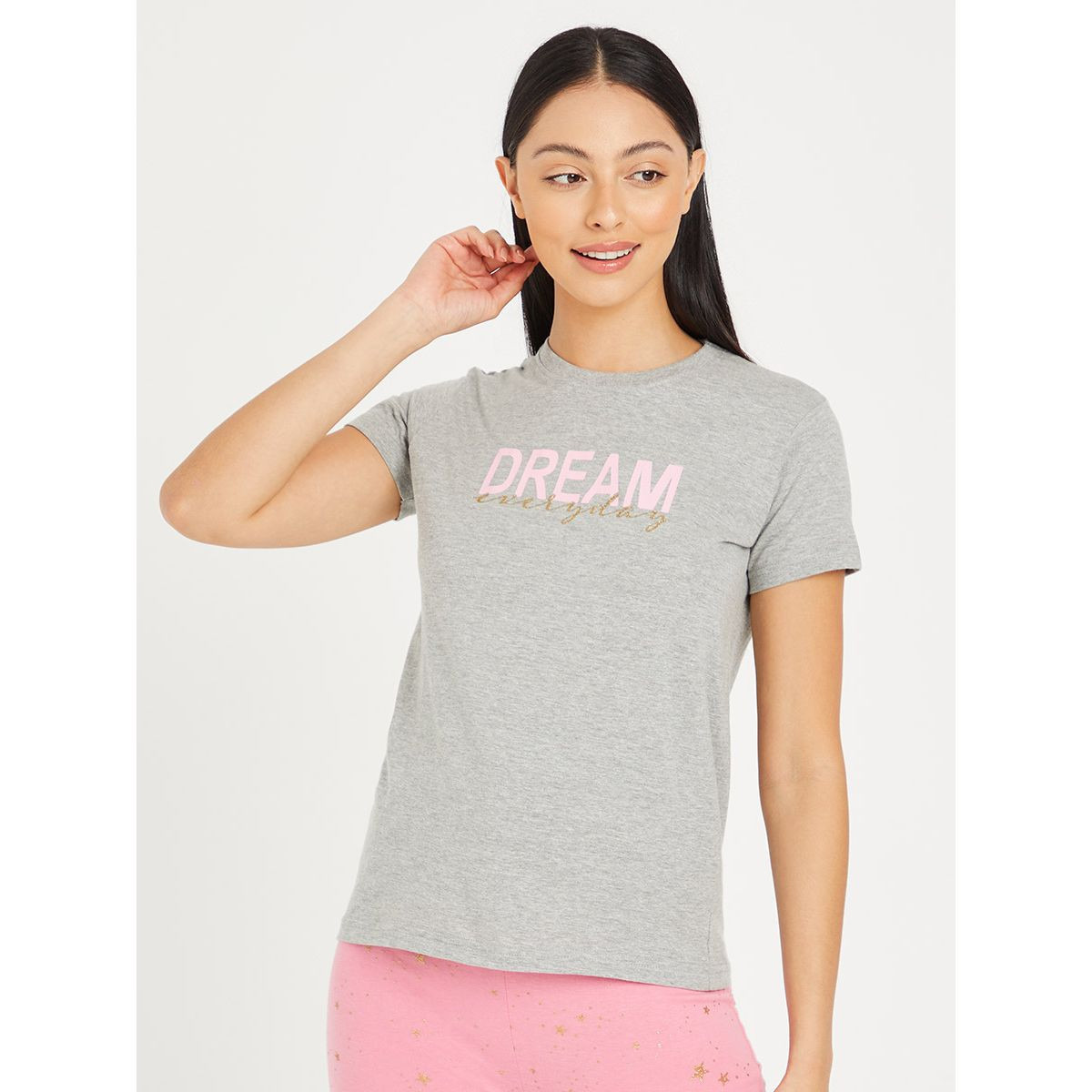 طقم بيجاما من ( تيشيرت + شورت ) من ستايلي-women-clothing-nightwear-pyjamas-longsets-image-2