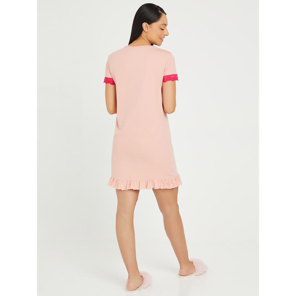 فستان مطبع بشعار من ستايلي-women-clothing-nightwear-nighties-image-4
