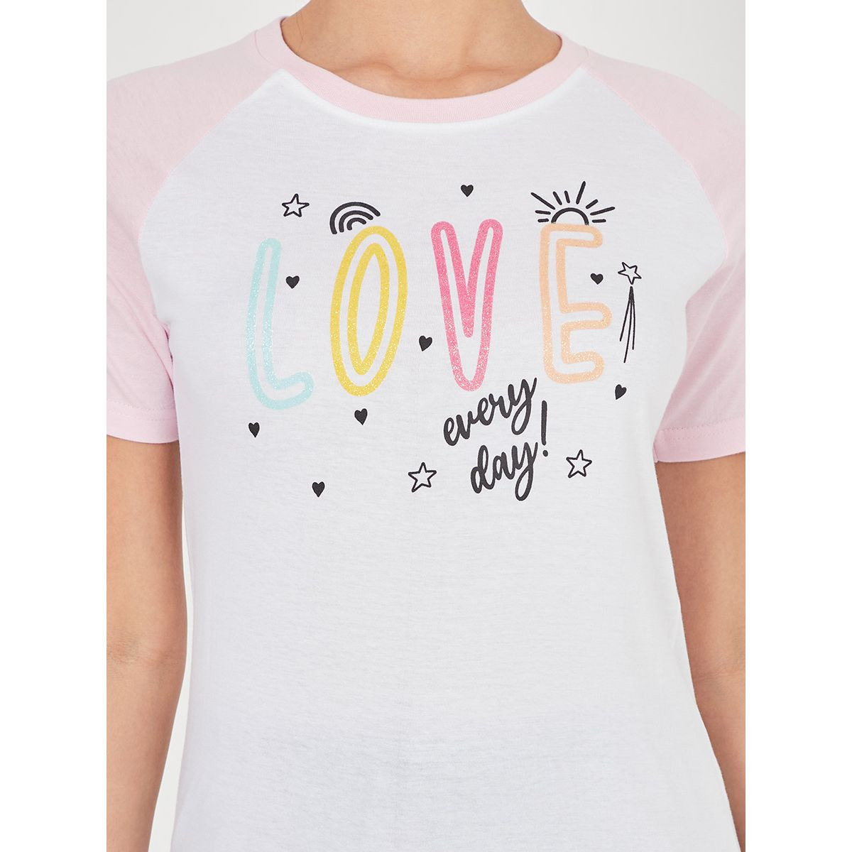 طقم بيجاما من ( تيشيرت + بنطال ) من ستايلي-women-clothing-nightwear-pyjamas-longsets-image-3
