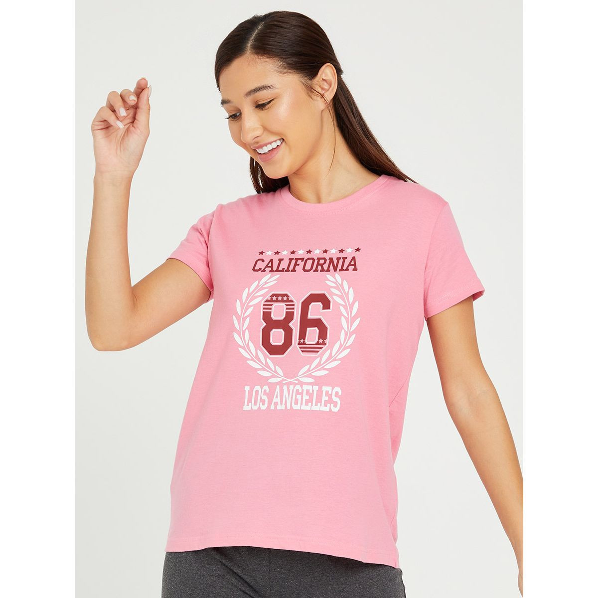 طقم بيجاما من ( تيشيرت + بنطال ) من ستايلي-women-clothing-nightwear-pyjamas-longsets-image-2