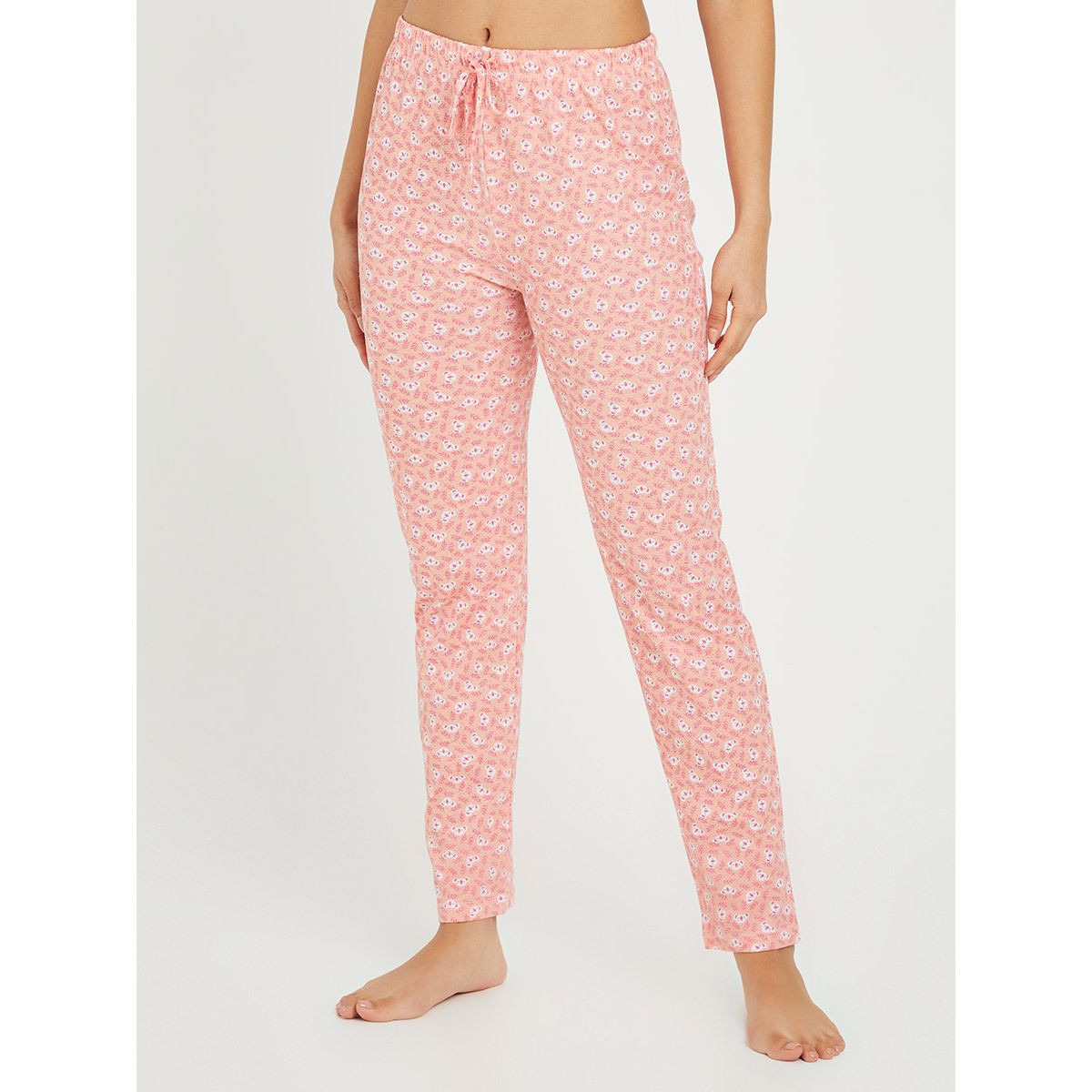 Styli Cotton Free Hugs Slogan Print T-shirt and Koala AOP Pyjama Set-women-clothing-nightwear-pyjamas-longsets-image-4