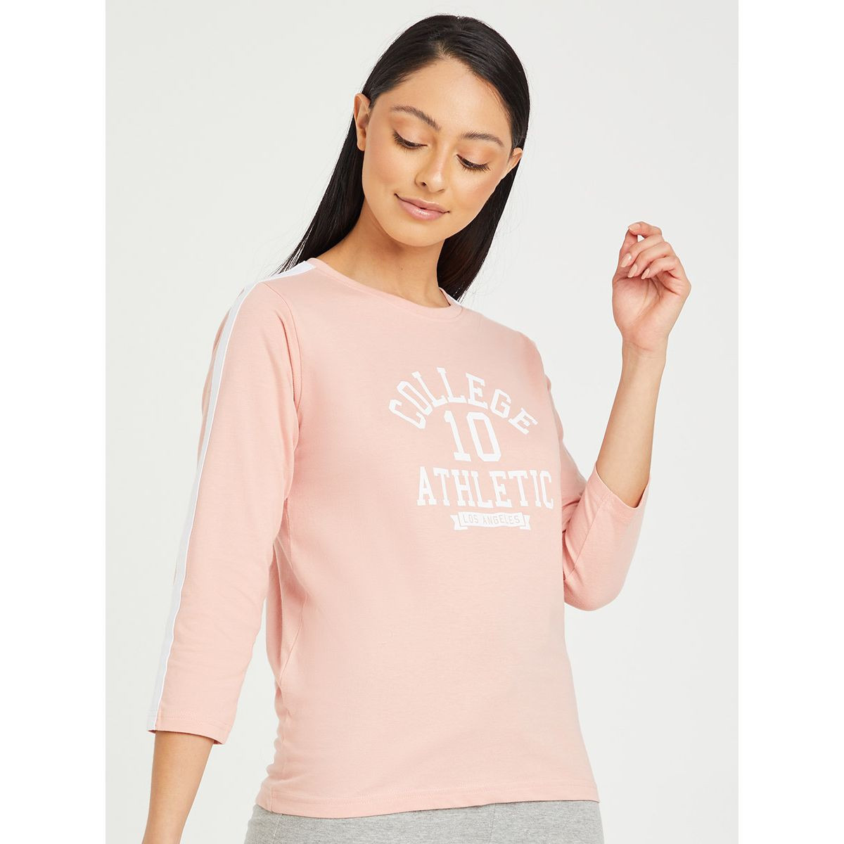 طقم بيجاما من (تيشيرت + بنطال ) من ستايلي-women-clothing-nightwear-pyjamas-longsets-image-2