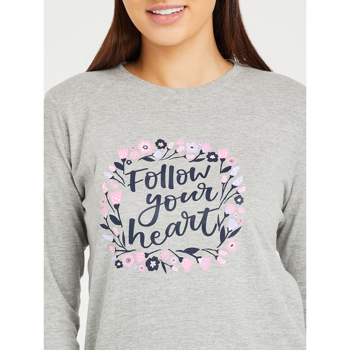 طقم بيجاما من ( تيشيرت + بنطال ) من ستايلي-women-clothing-nightwear-pyjamas-longsets-image-3