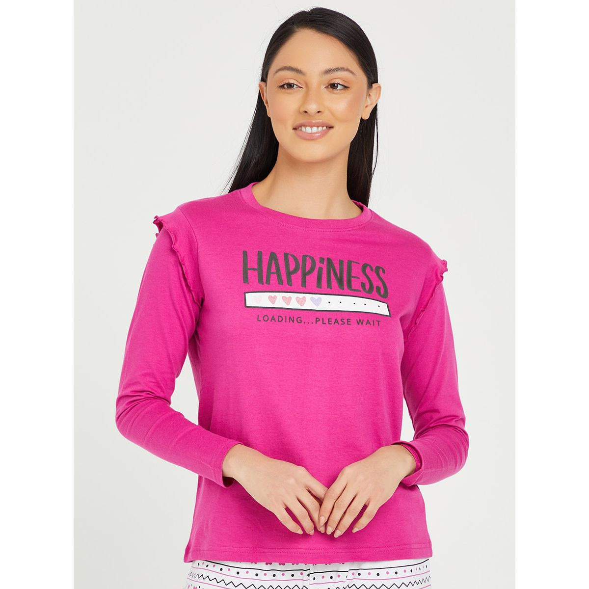 طقم بيجاما من ( تيشيرت + شورت ) من ستايلي-women-clothing-nightwear-pyjamas-longsets-image-2