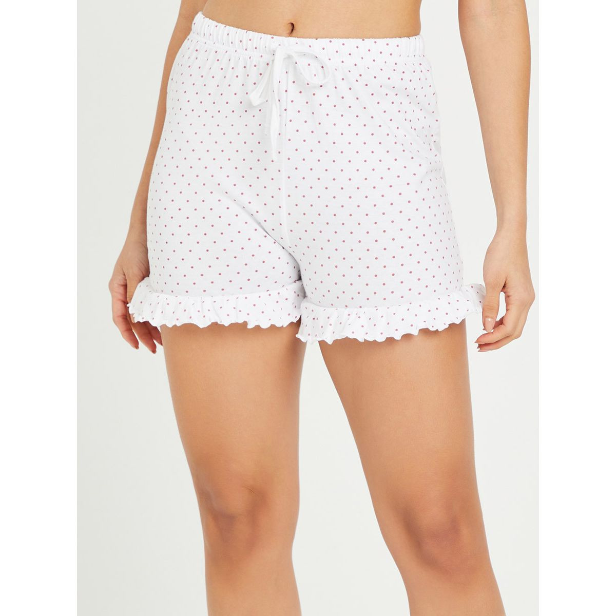 Styli Cotton You Go Girl Foil Print T-shirt and Ruffle Short Set-women-clothing-nightwear-pyjamas-longsets-image-4