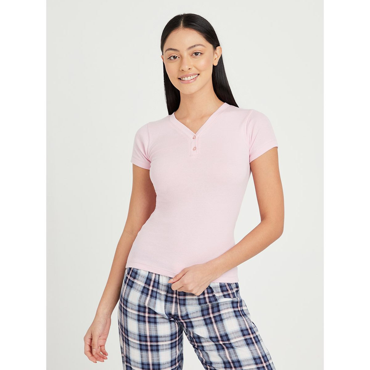 طقم بيجاما ( تيشيرت + بنطال ) من ستايلي-women-clothing-nightwear-pyjamas-longsets-image-2