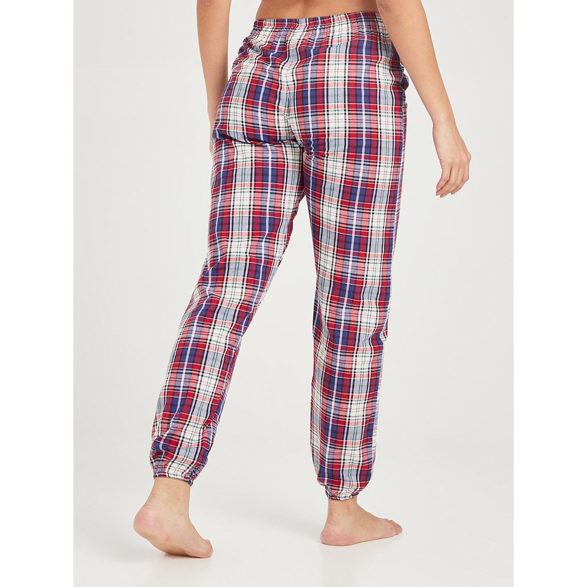 بنطال بيجاما مطبع بمربعات من ستايلي-women-clothing-nightwear-pyjamas-bottoms-image-4