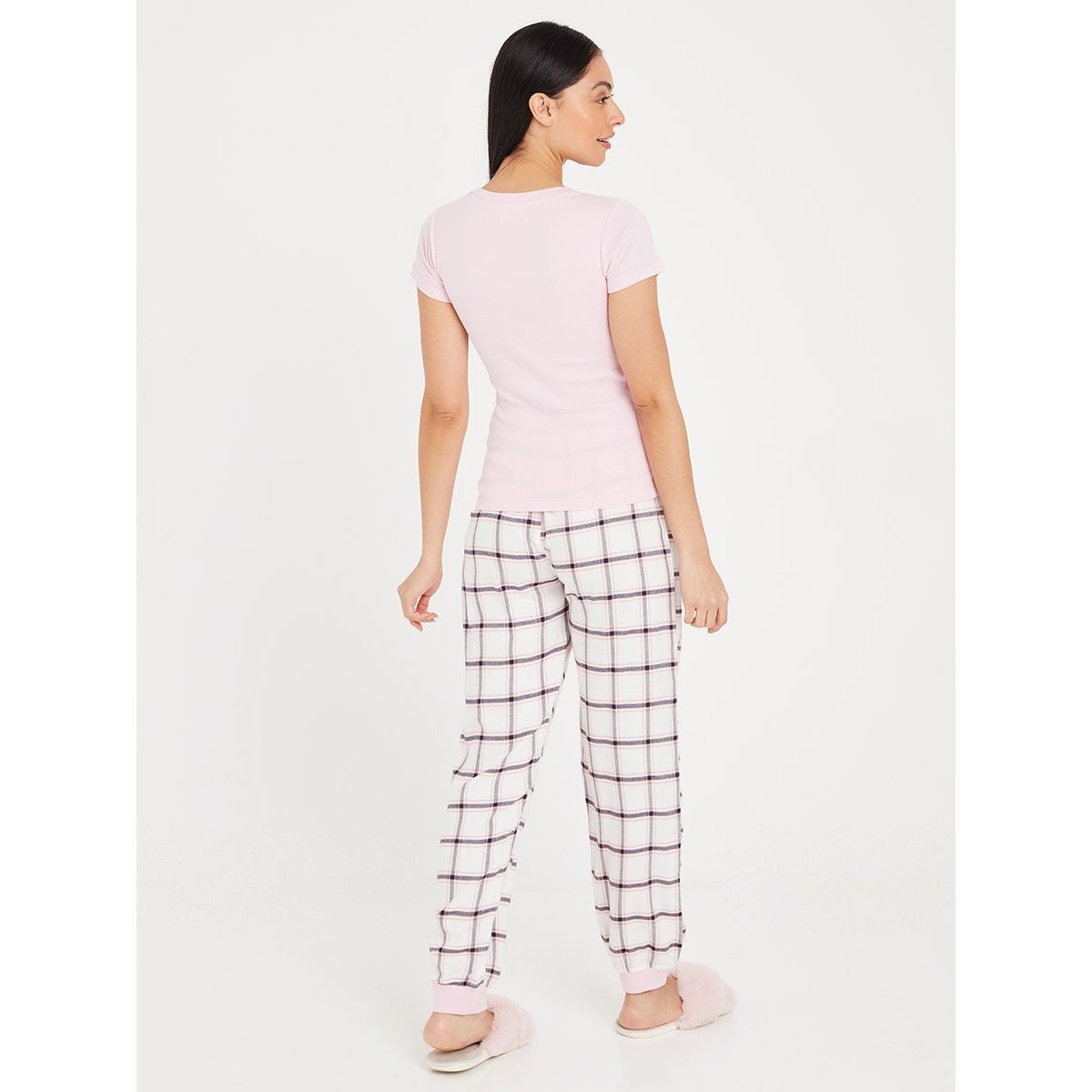 طقم بيجاما من ( تيشيرت + بنطال ) من ستايلي-women-clothing-nightwear-pyjamas-longsets-image-5
