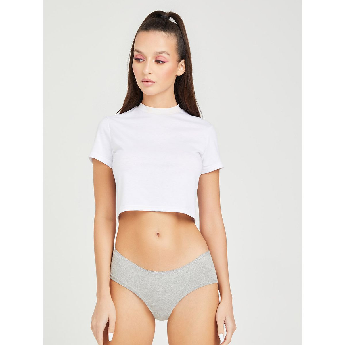 مجموعة من 5 سروال داخلي ساده من ستايلي-women-clothing-lingerie-panties-image-7