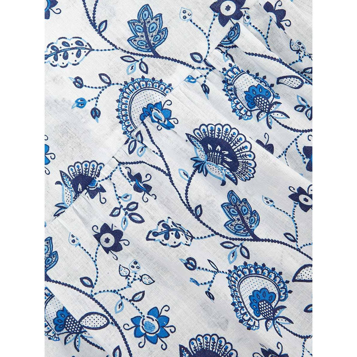 Styli Cotton Santorini Floral Print Nightdress-women-clothing-nightwear-nighties-image-6