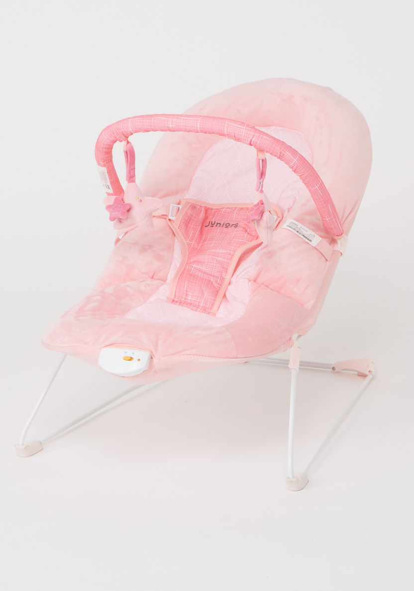 Juniors Plum Baby Bouncer with Toy Bar-Infant Activity-image-1