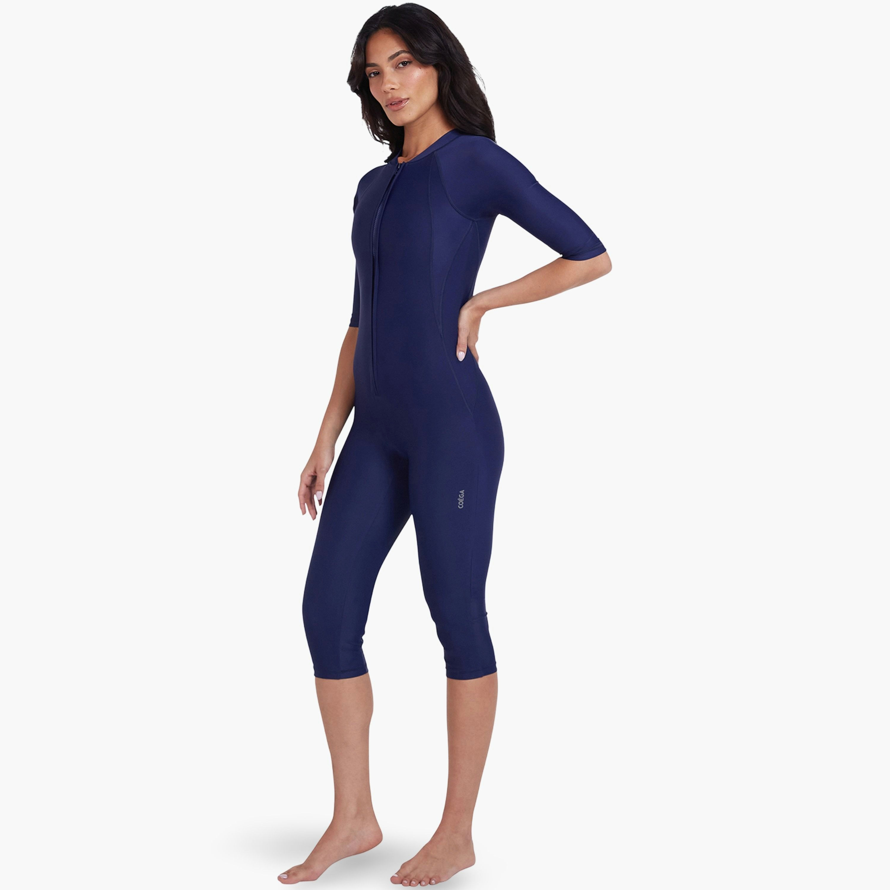 Coega Women's Slim-Kini 3/4 - Solid Navy-women-clothing-swimandbeach-swimsuits-image-1