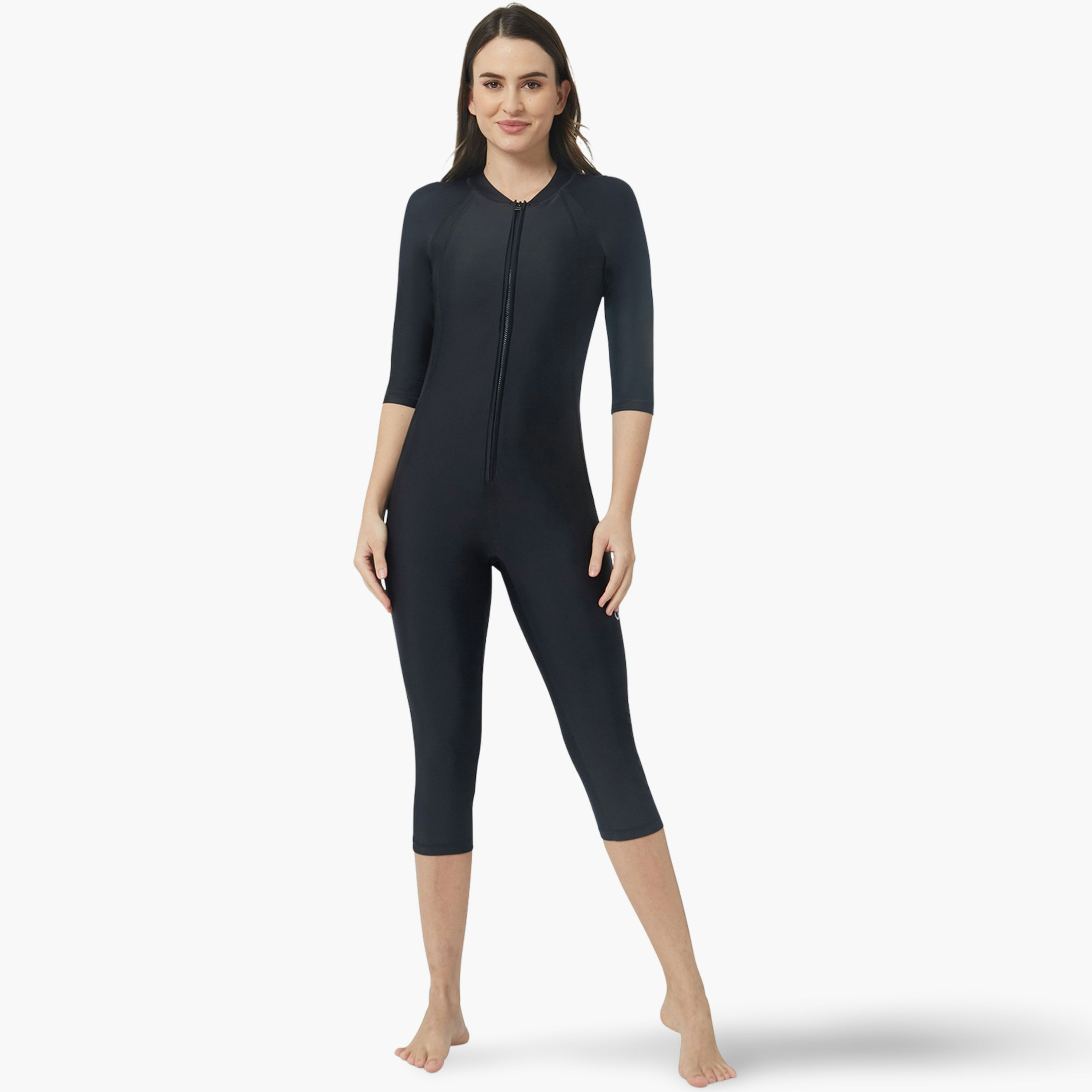 Coega Womens Slim-Kini 3/4 – Solid Black-women-clothing-swimandbeach-swimsuits-image-1