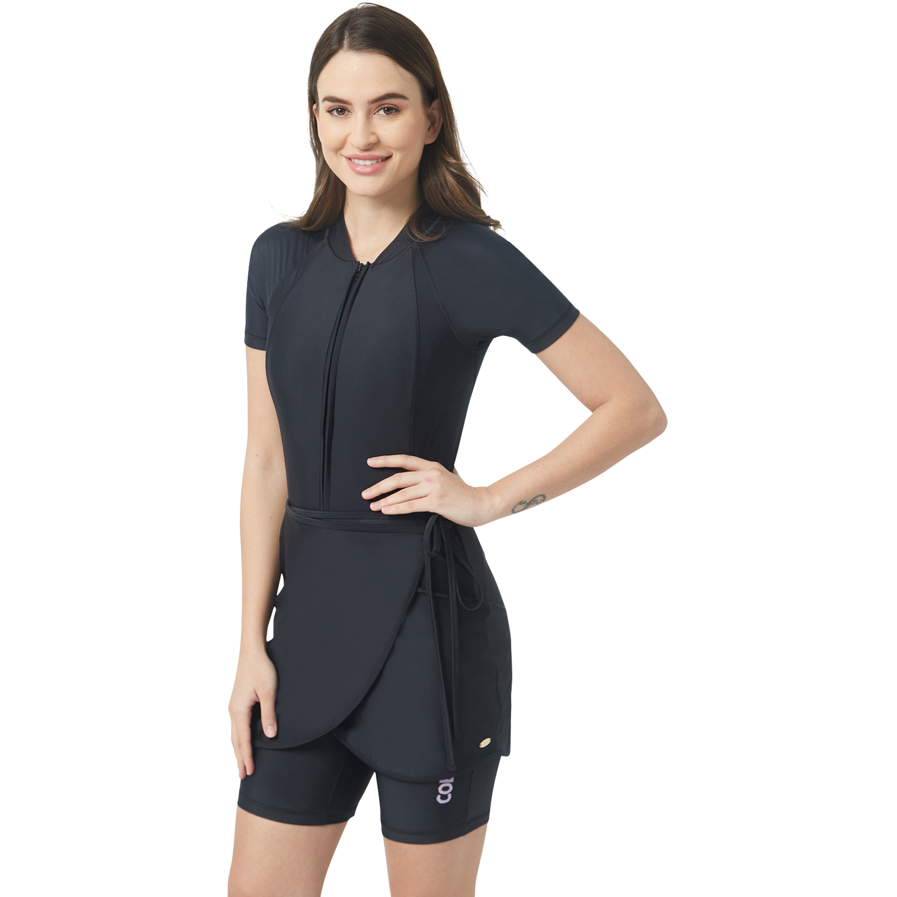 Coega Womens Slim-Kini Short – Solid Black-women-clothing-swimandbeach-swimsuits-image-1