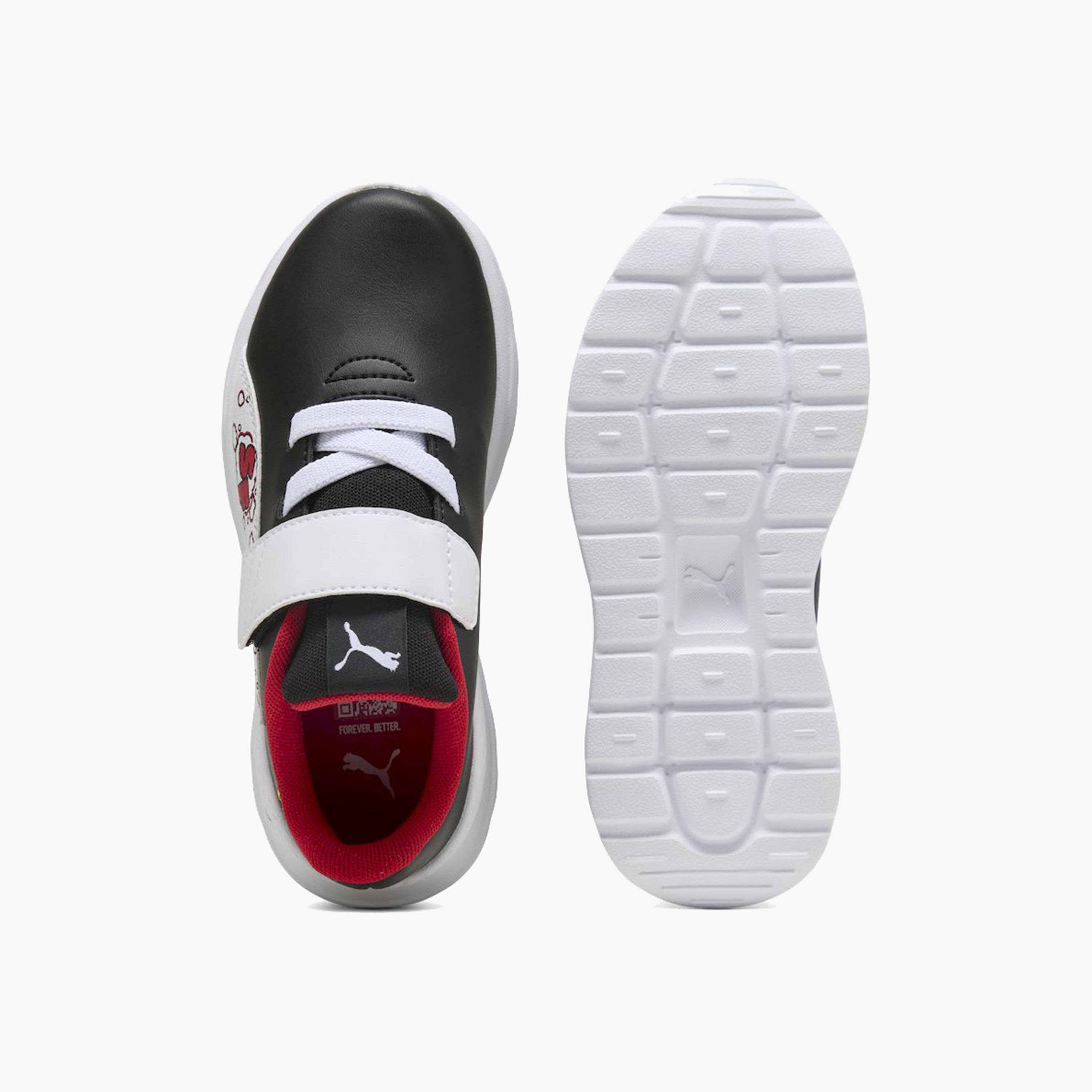 بوما - حذاء رياضي للأولاد فيراري انزارون LS بشريط لاصق بخطاف وحلقة 309024 | OE-sports-boys-shoes-image-4