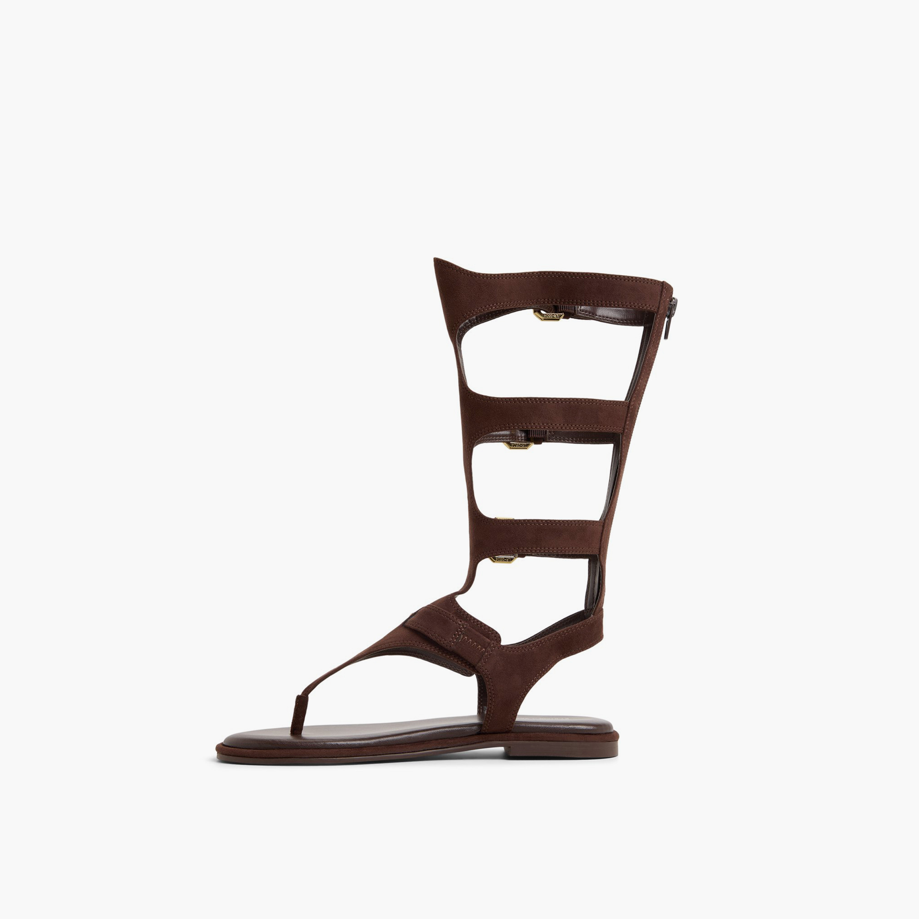 كول ات سبرينغ- صندل جلادييتور مسطح بسحاب للنساء | 30MEVIA-women-shoes-sandals-flats-image-5