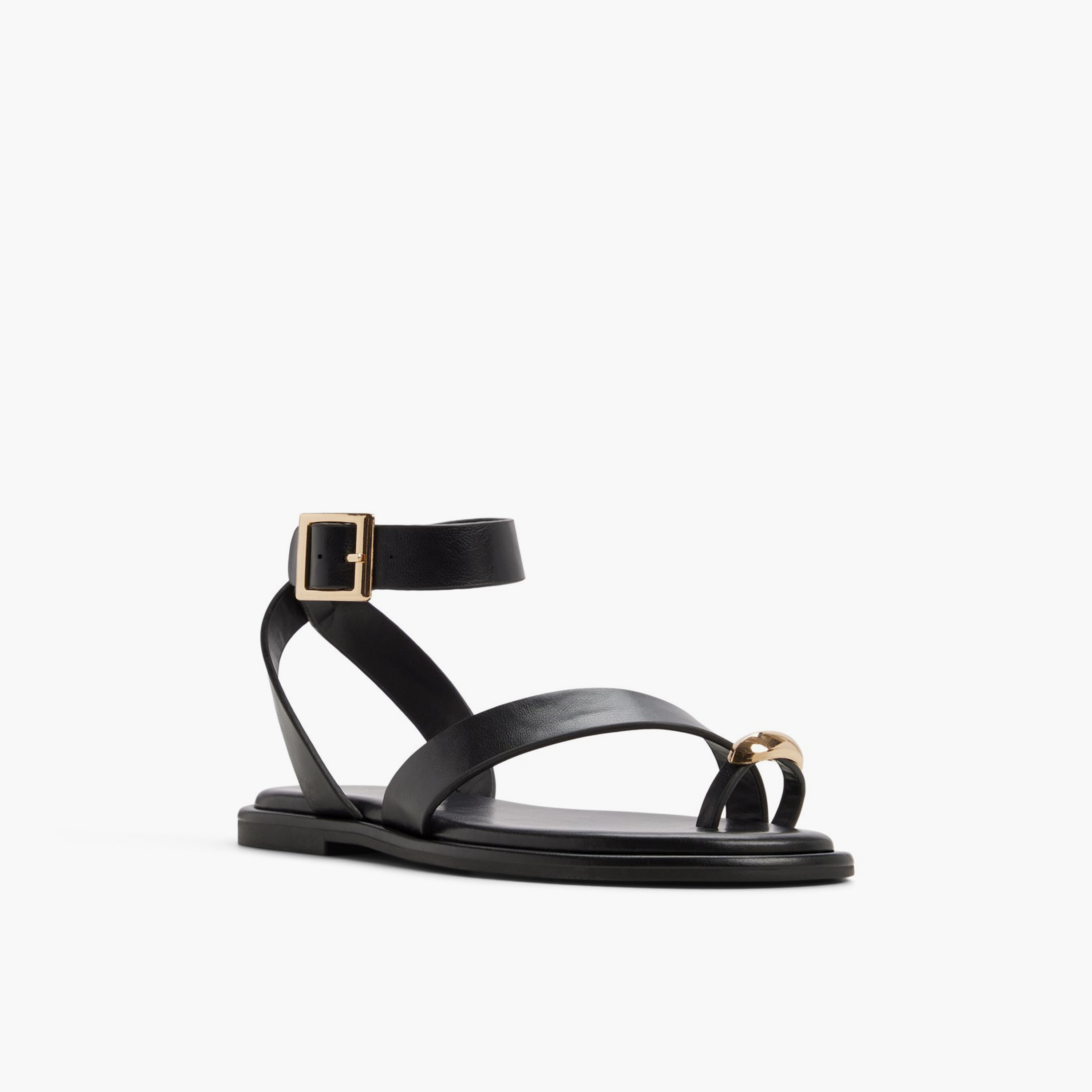 كول ات سبرينغ - صندل أوليفيا نسائي مسطح بحزام بإبزيم | 30OLIVIAH-women-shoes-sandals-flats-image-1