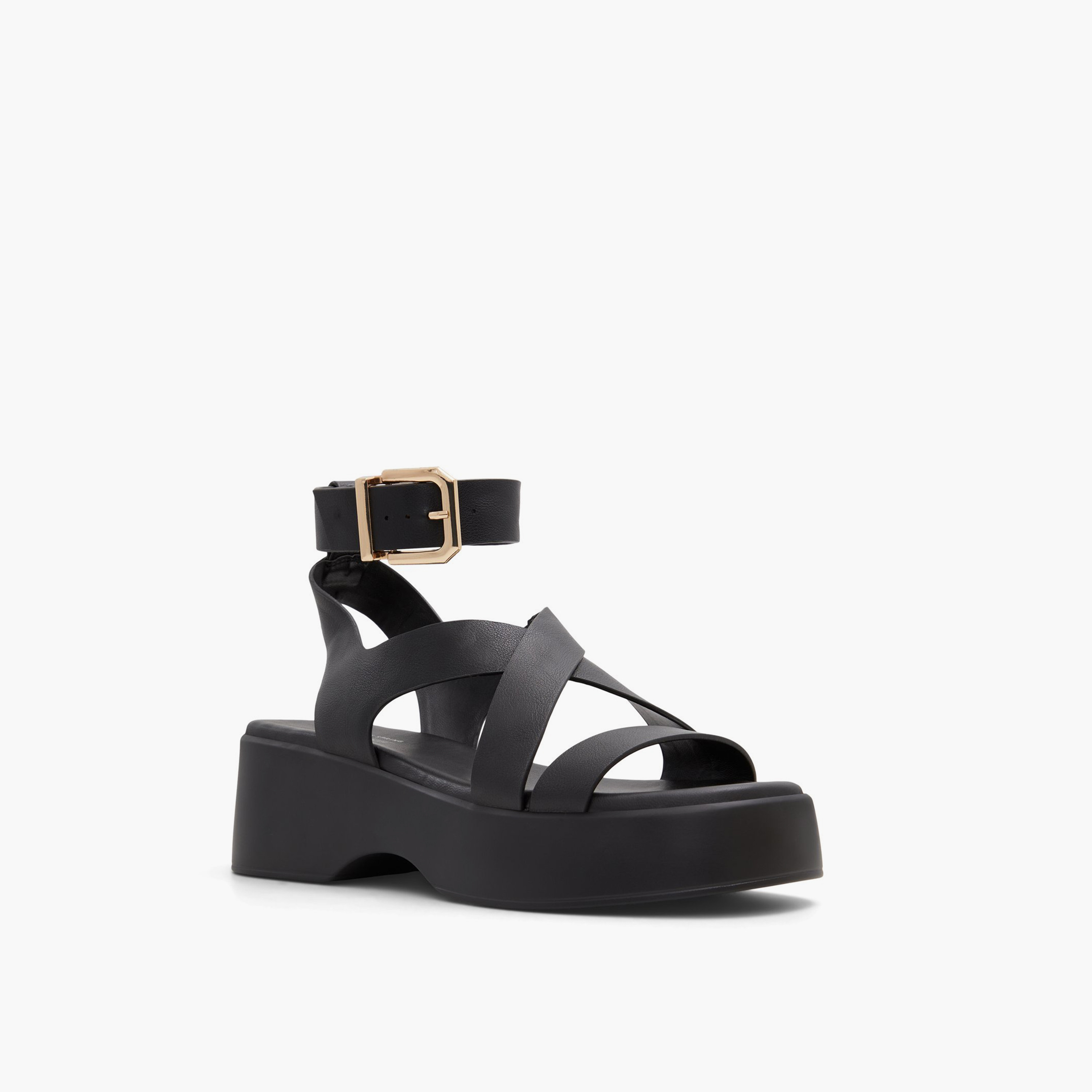 كول ات سبرينغ- حذاء نسائي بكعب مسطح بإبزيم | 30RAIA-women-shoes-sandals-heeled-image-1