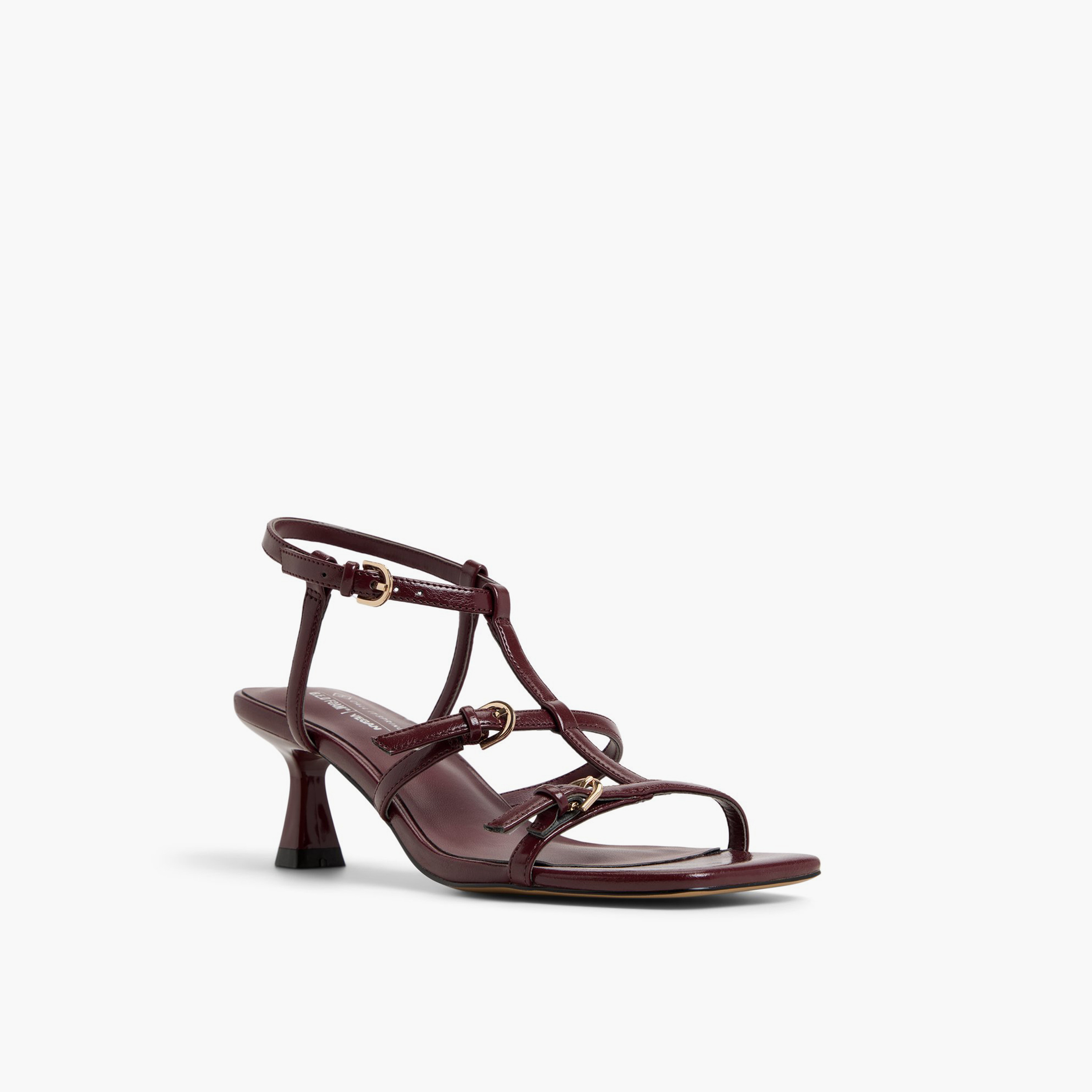 Call it Spring Women's Buckle Kitten Heel Sandals  | 30SAPHIRAA-women-shoes-sandals-heeled-image-11