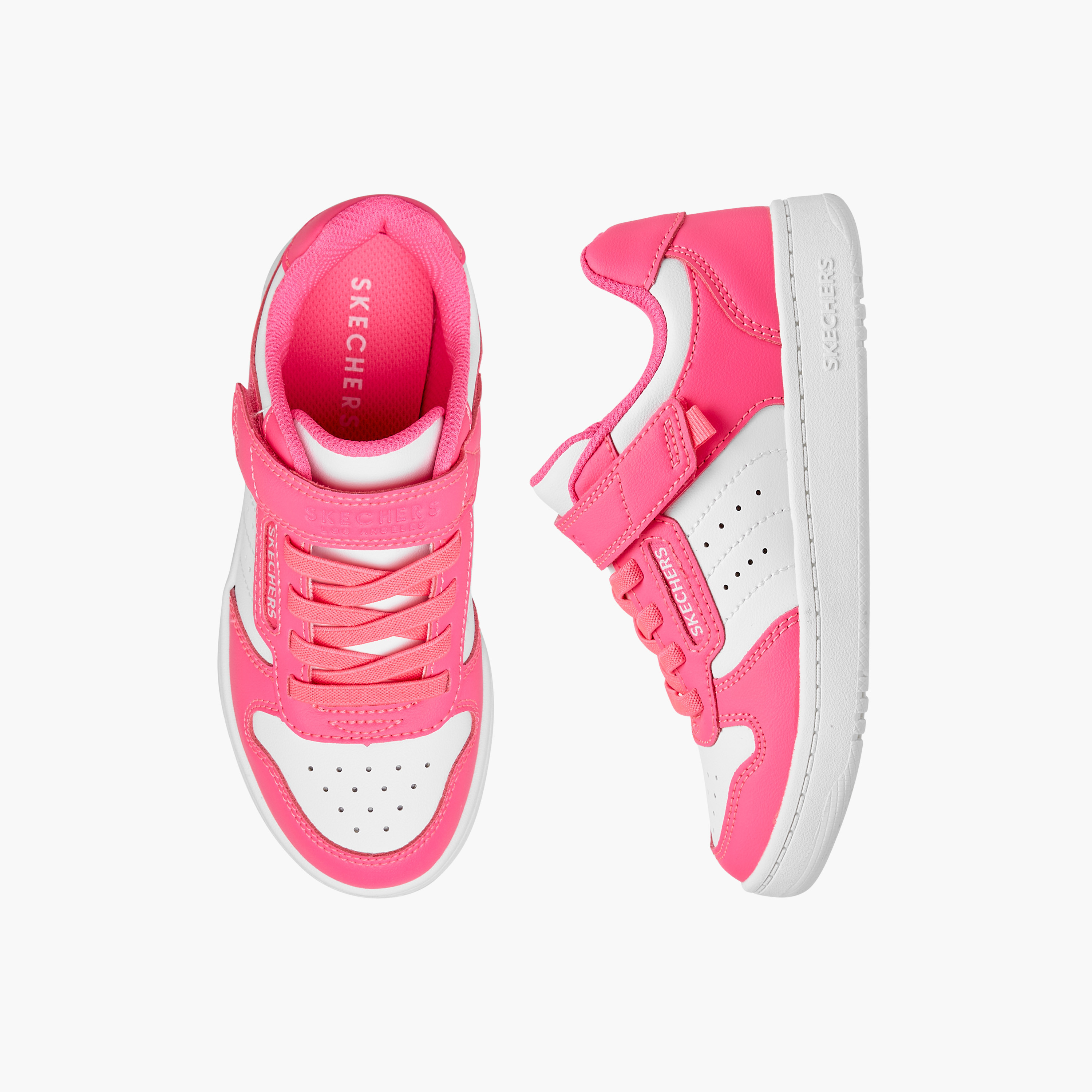 Skechers Girls QUICK STREET Lace-Up Sneakers 310241L | OE-girls-shoes-sneakers-image-1
