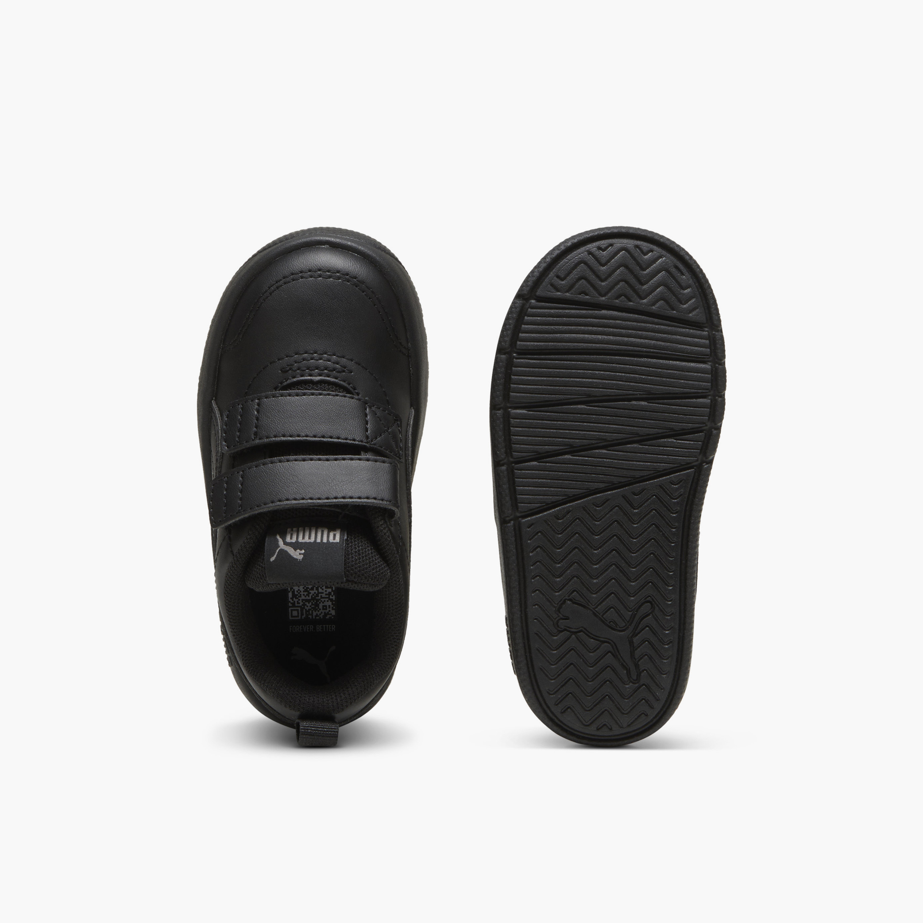 Puma Boys Courtflex v3 V Hook & Loop School Shoes-baby-girls-shoes-closedshoes-image-4