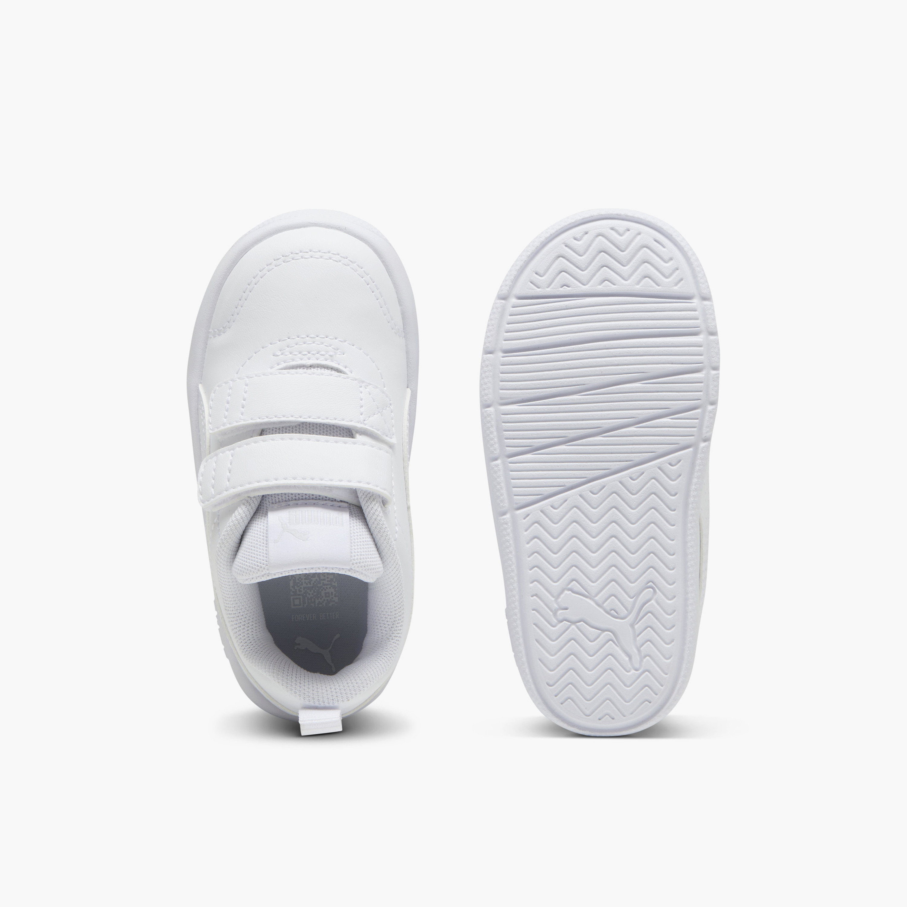 Puma Boys Courtflex V3 V Hook & Loop Ankle Sneakers-baby-girls-shoes-closedshoes-image-4