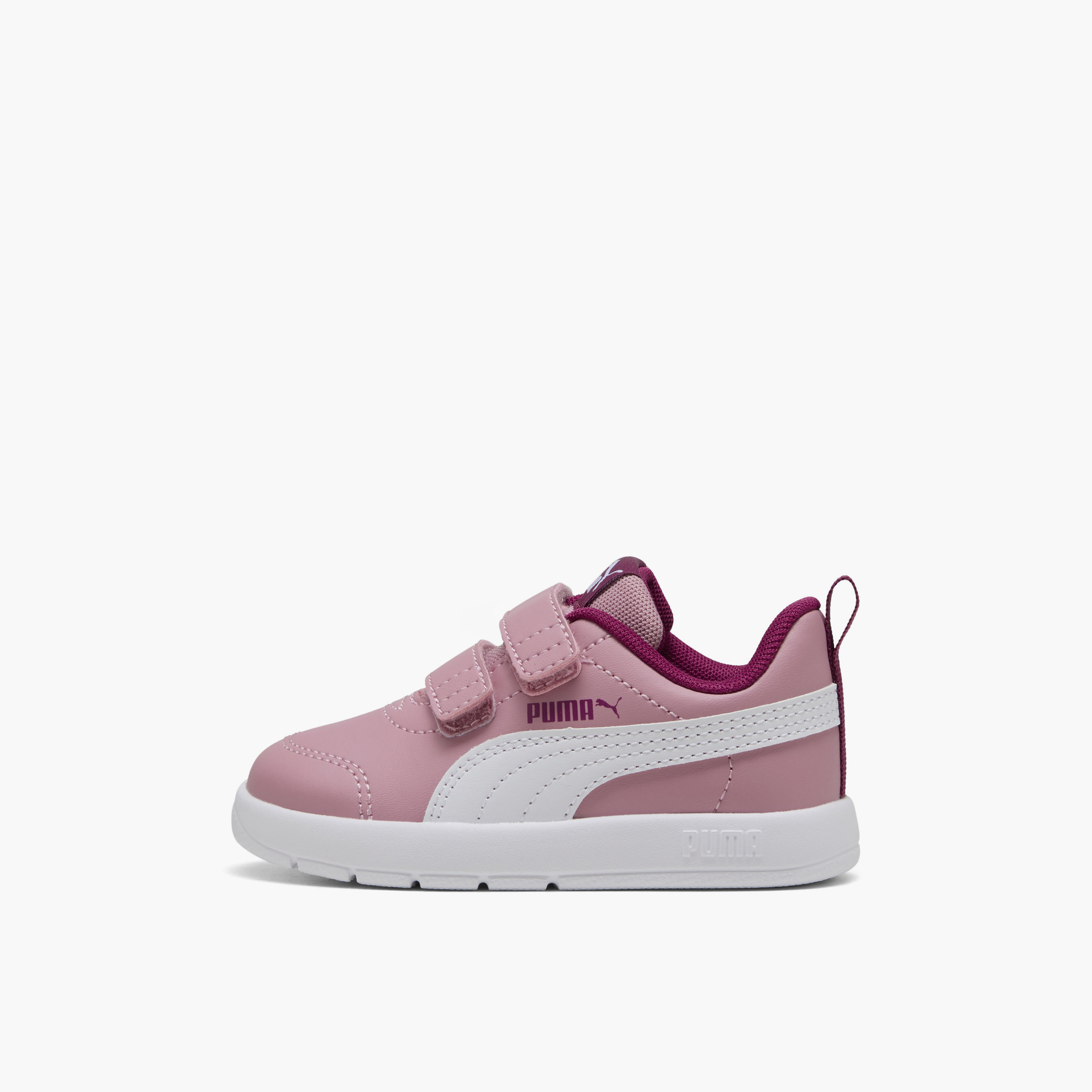 Puma Girls Courtflex v3 V Hook & Loop Sneakers-baby-girls-shoes-closedshoes-image-3